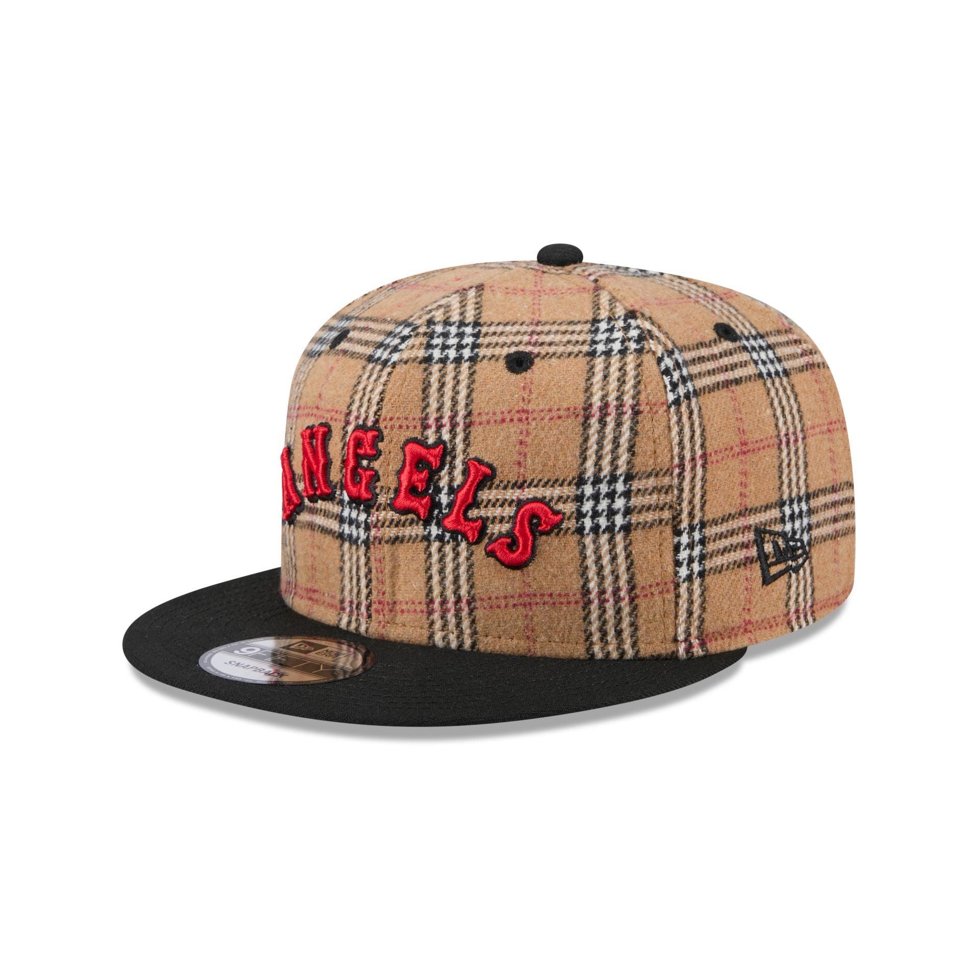Texas Rangers Tan Tartan 9FIFTY Snapback Hat Male Product Image