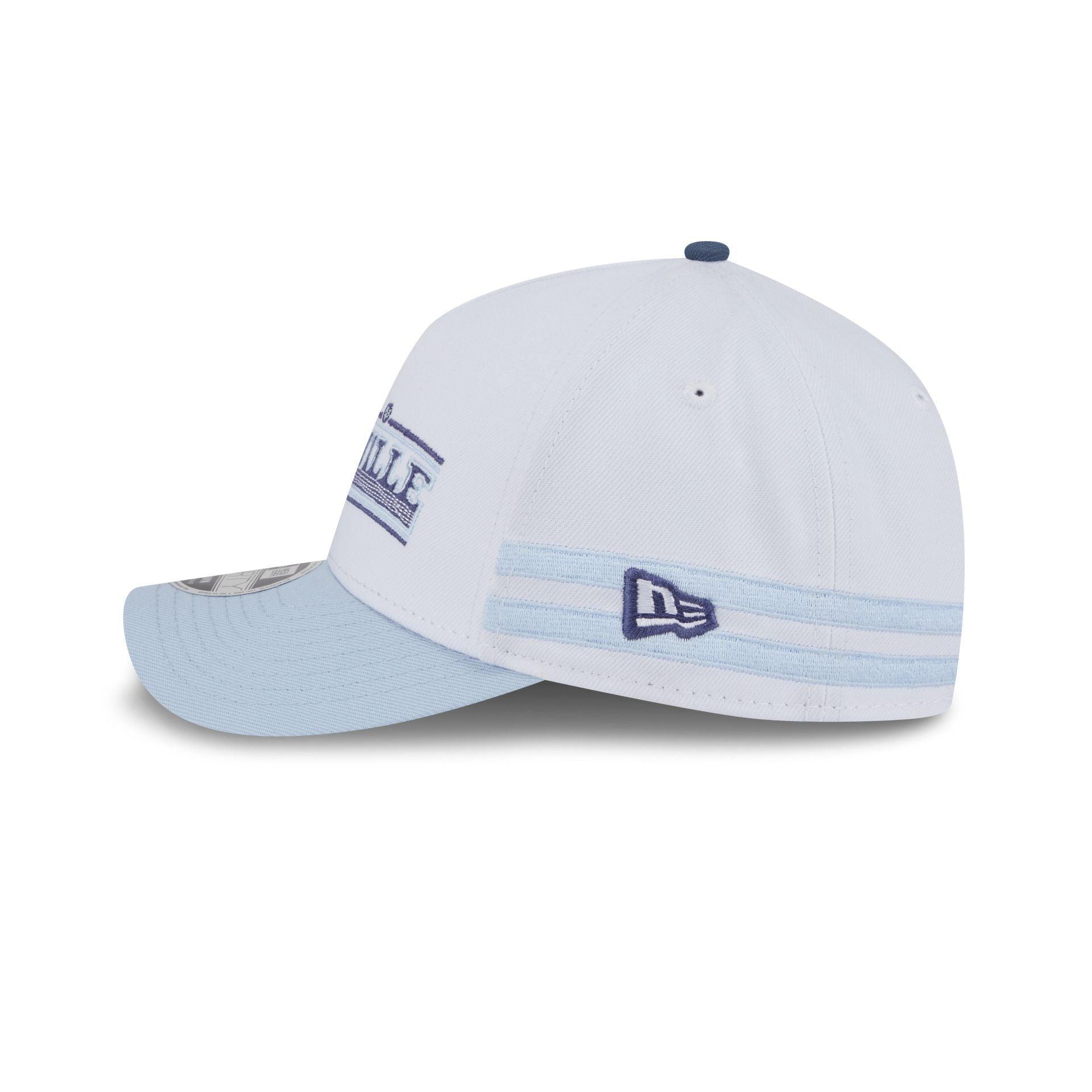Nashville SC 2025 Jersey Hook White 9FORTY M-Crown A-Frame Snapback Hat Male Product Image