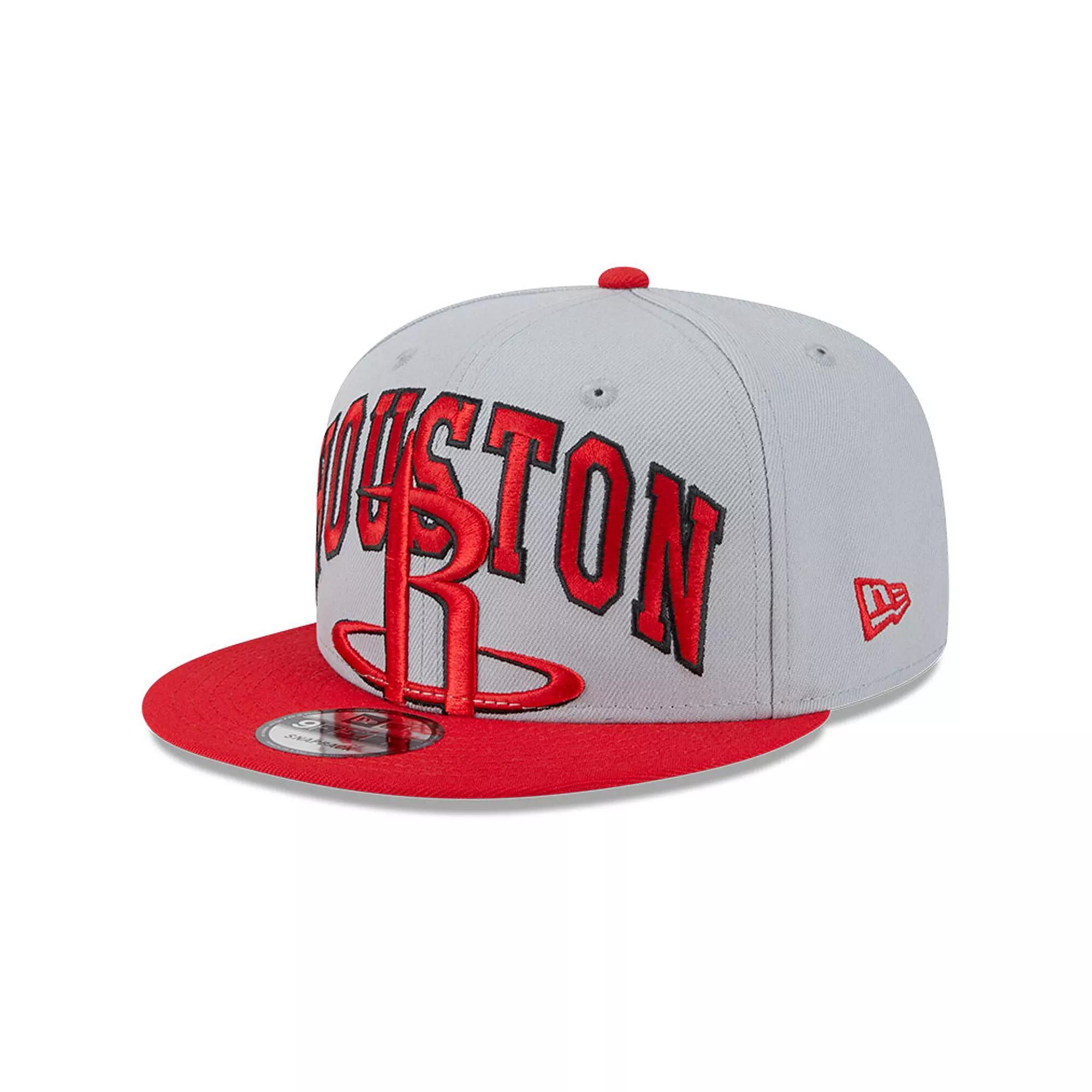 Mens New Era Gray/Red Houston Rockets Tip-Off Two-Tone 9FIFTY Snapback Hat Product Image