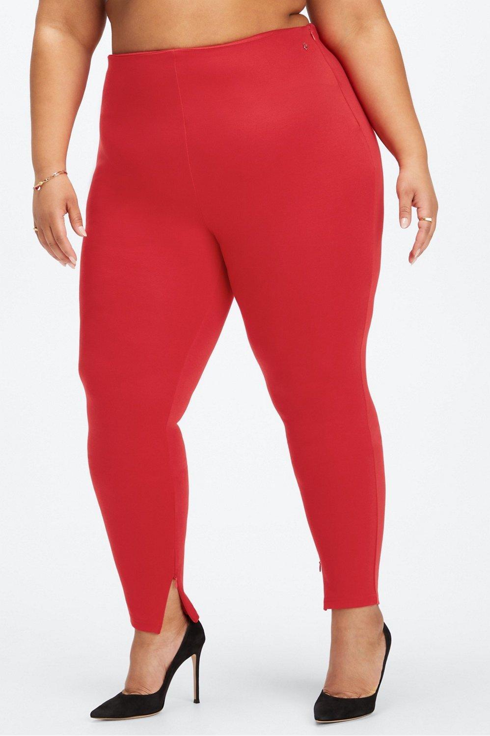 Fabletics 24/7 Skinny Pant Womens red plus Size 1X Product Image