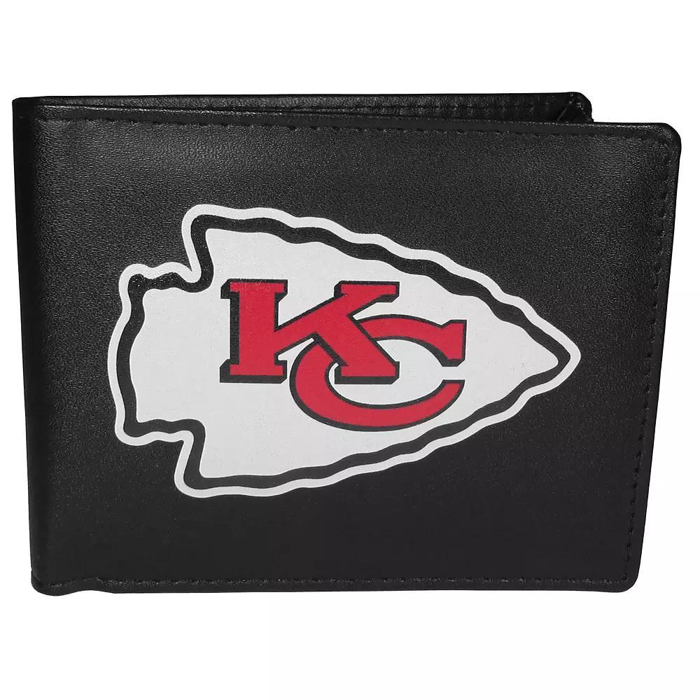 Men's Kansas City Chiefs Leather Bi-Fold Wallet, Team Product Image