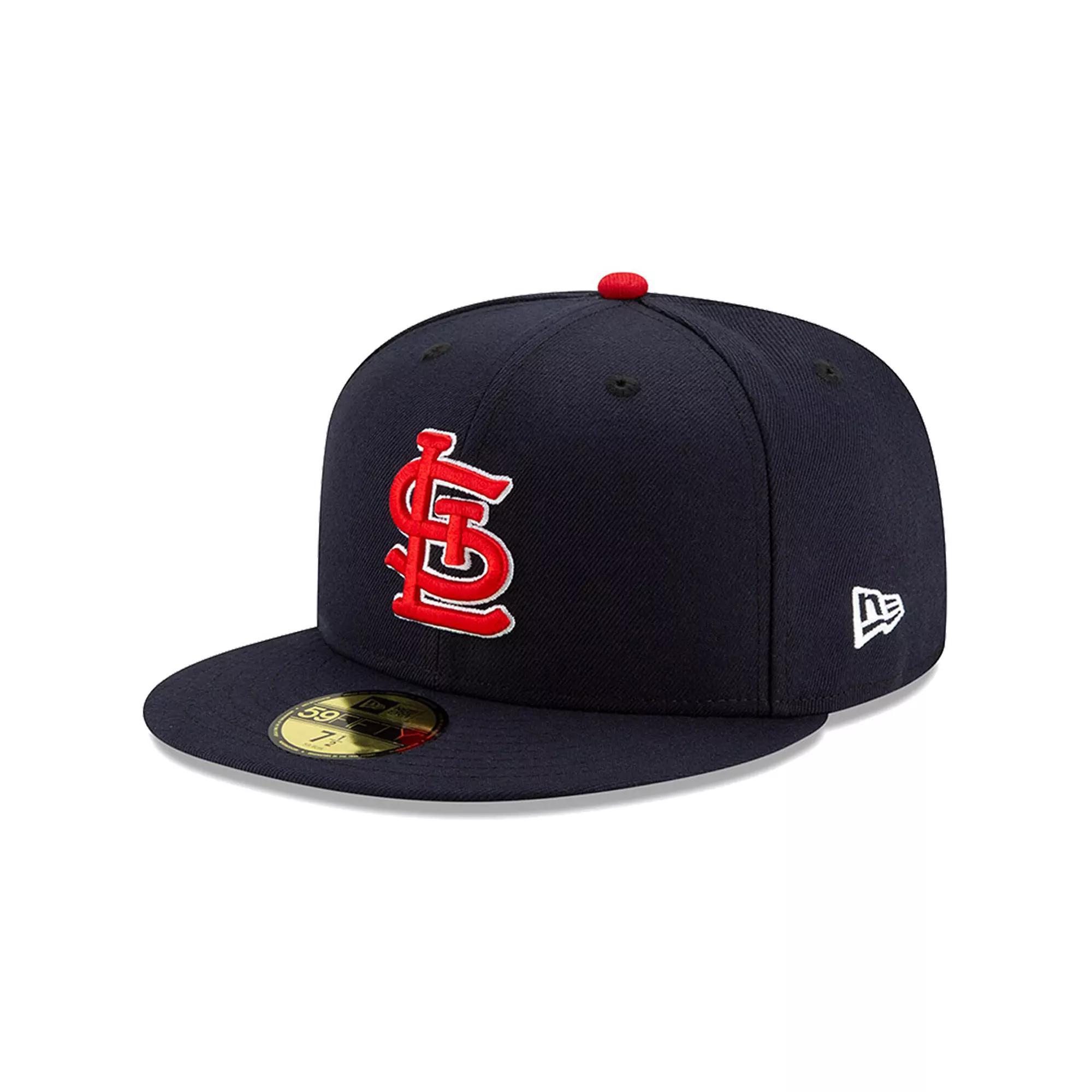 Men's New Era St. Louis Cardinals Navy Alternate Authentic Collection On-Field 59FIFTY Fitted Hat, Size: 7 3/4, Blue Product Image