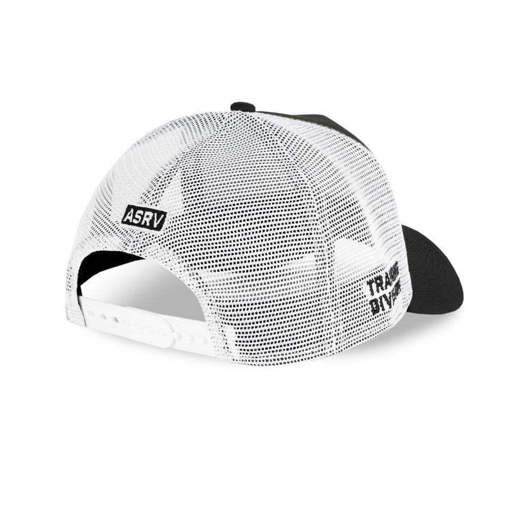 New Era® 9Forty® A-Frame Trucker Hat - Black/White "Wings" Product Image