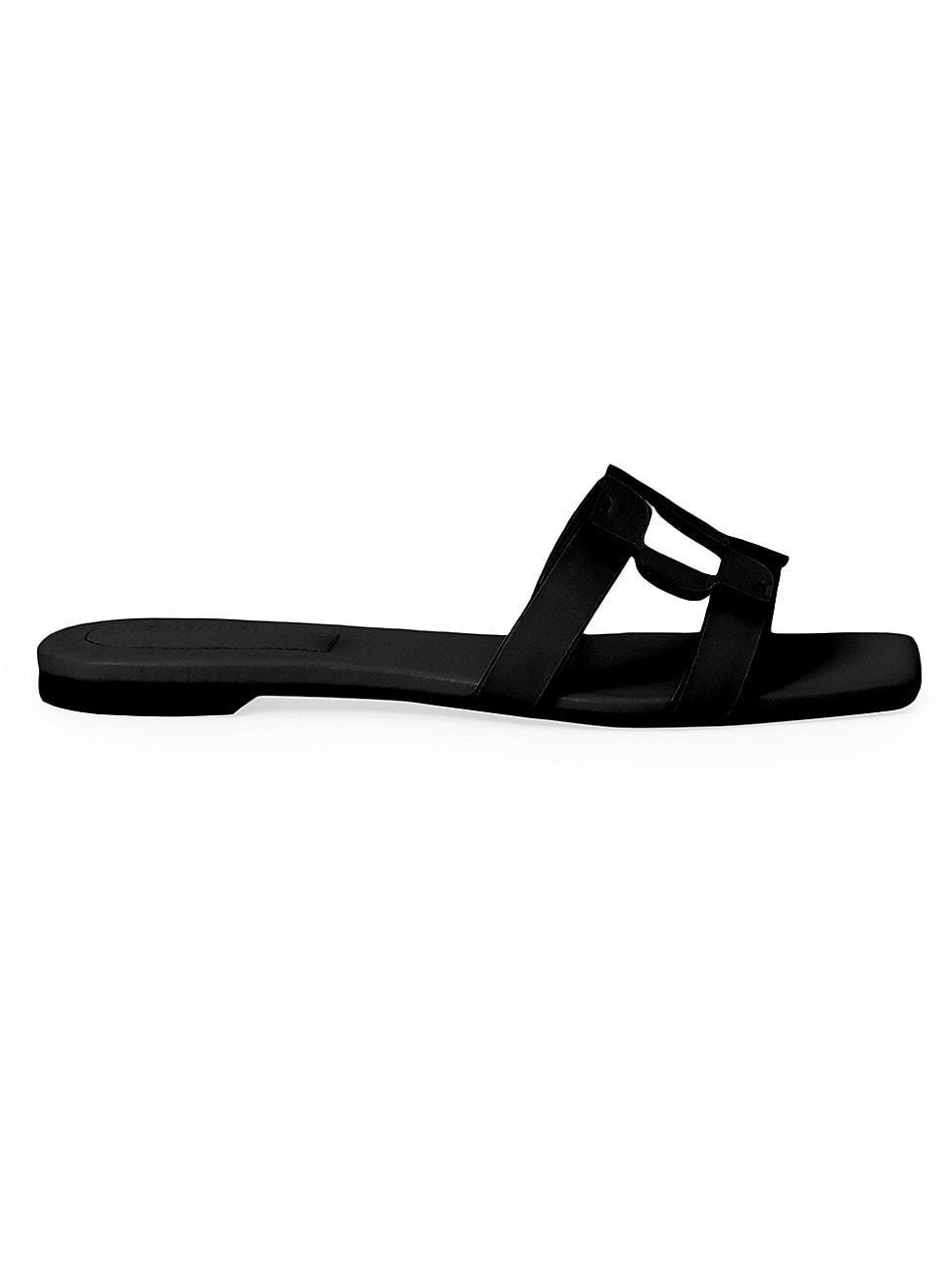 Simkhai Womens Monogram Slide Sandals Product Image