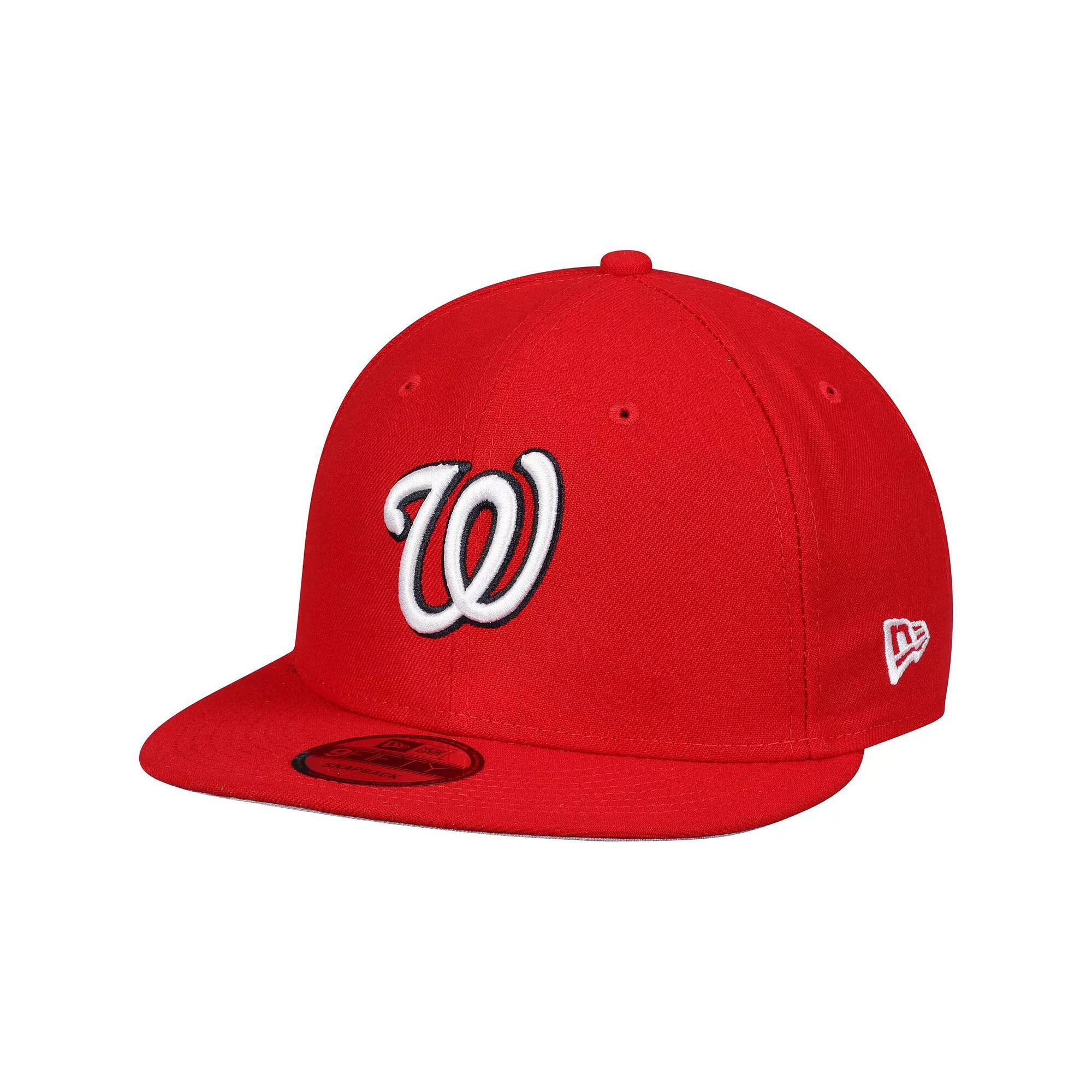 Mens New Era Washington Nationals Team Color 9FIFTY Snapback Hat Product Image