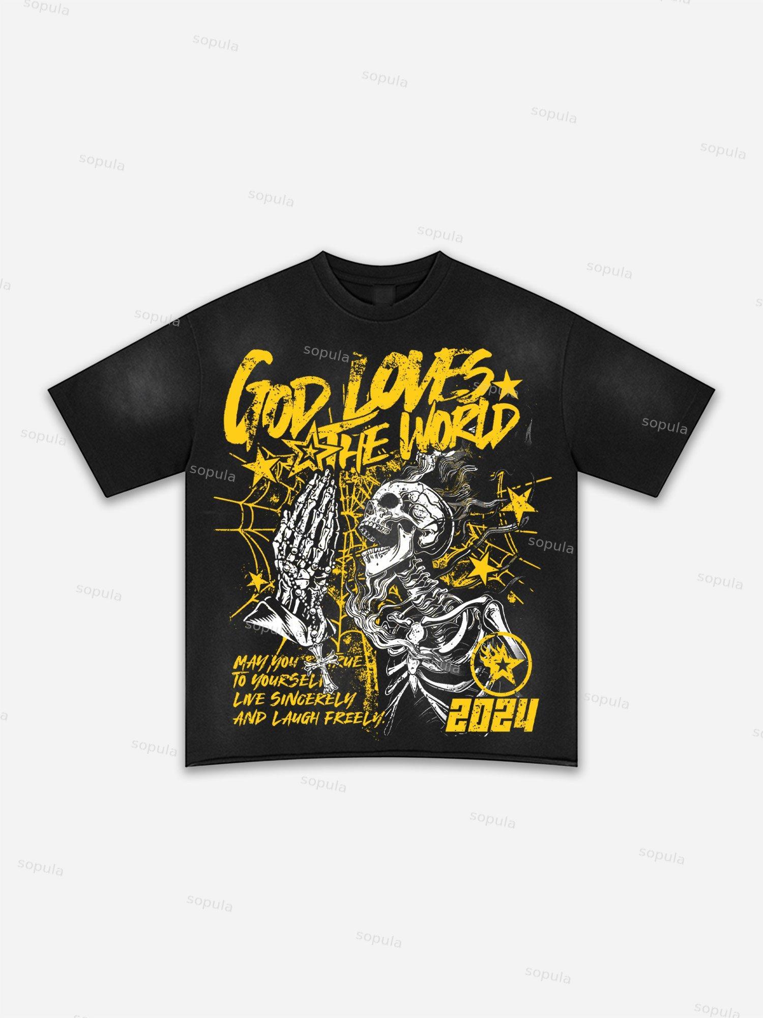 Coors Banquet Rodeo Print Washed T-shirt Product Image