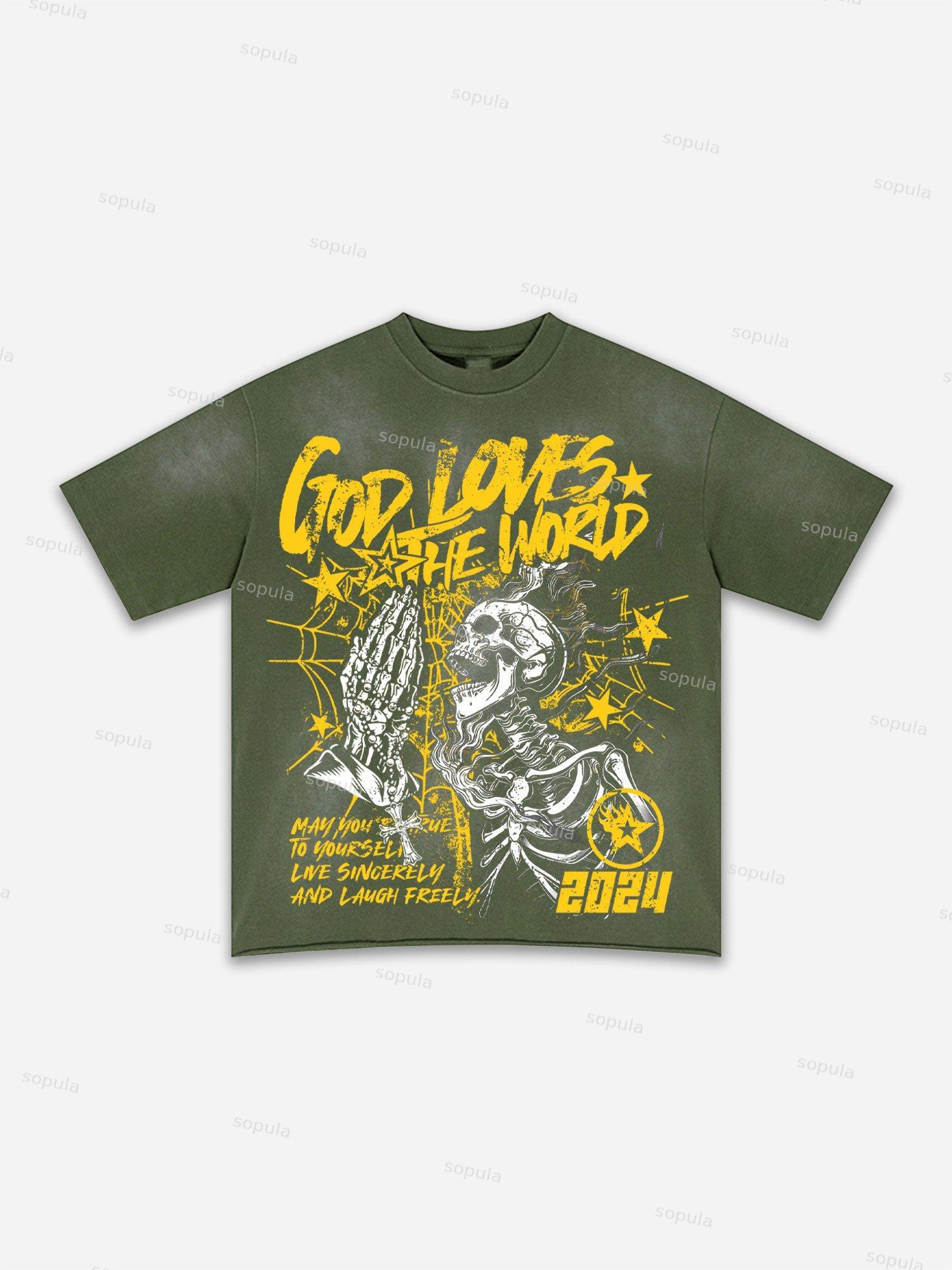 Coors Banquet Rodeo Print Washed T-shirt Product Image
