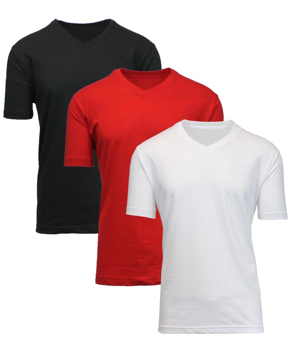 Blue Ice Mens Short Sleeve V-Neck T-shirt, Pack of 3 Product Image