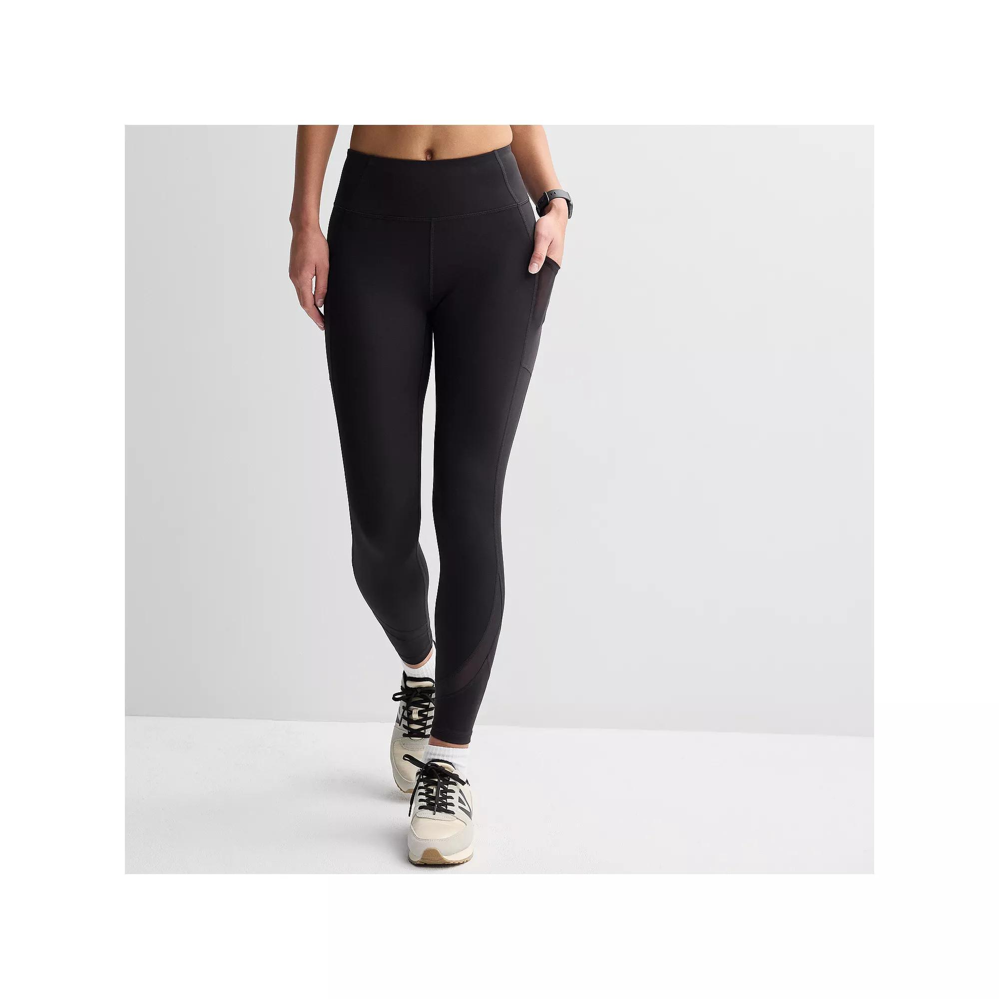 Womens Tek Gear Ultrastretch Mesh Pieced 7/8 Leggings Product Image
