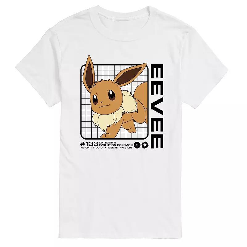 Mens Pokemon Eevee Stats Graphic Tee Product Image