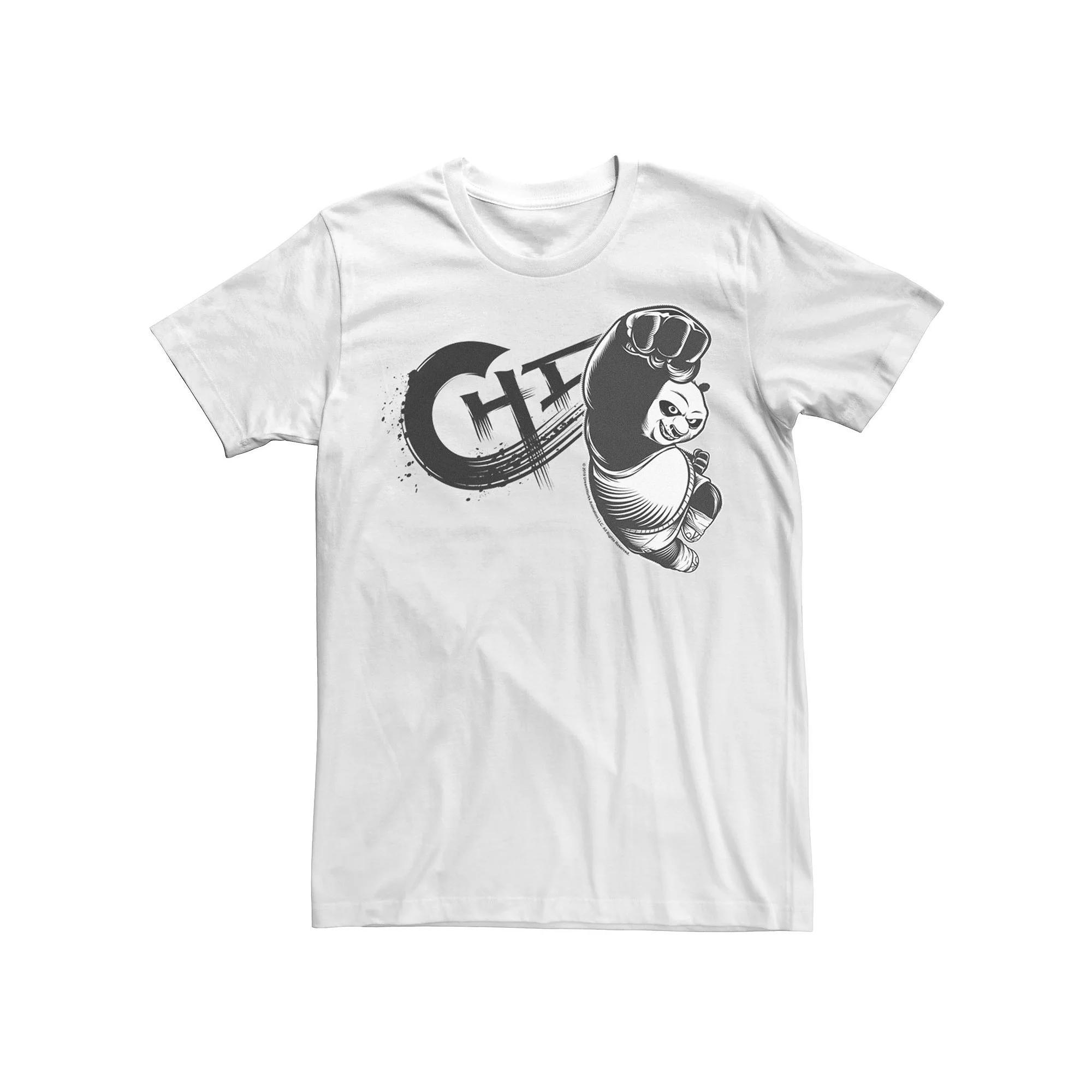 Men's Kung Fu Panda Chi Master Po Portrait Tee, Size: XL, White Product Image