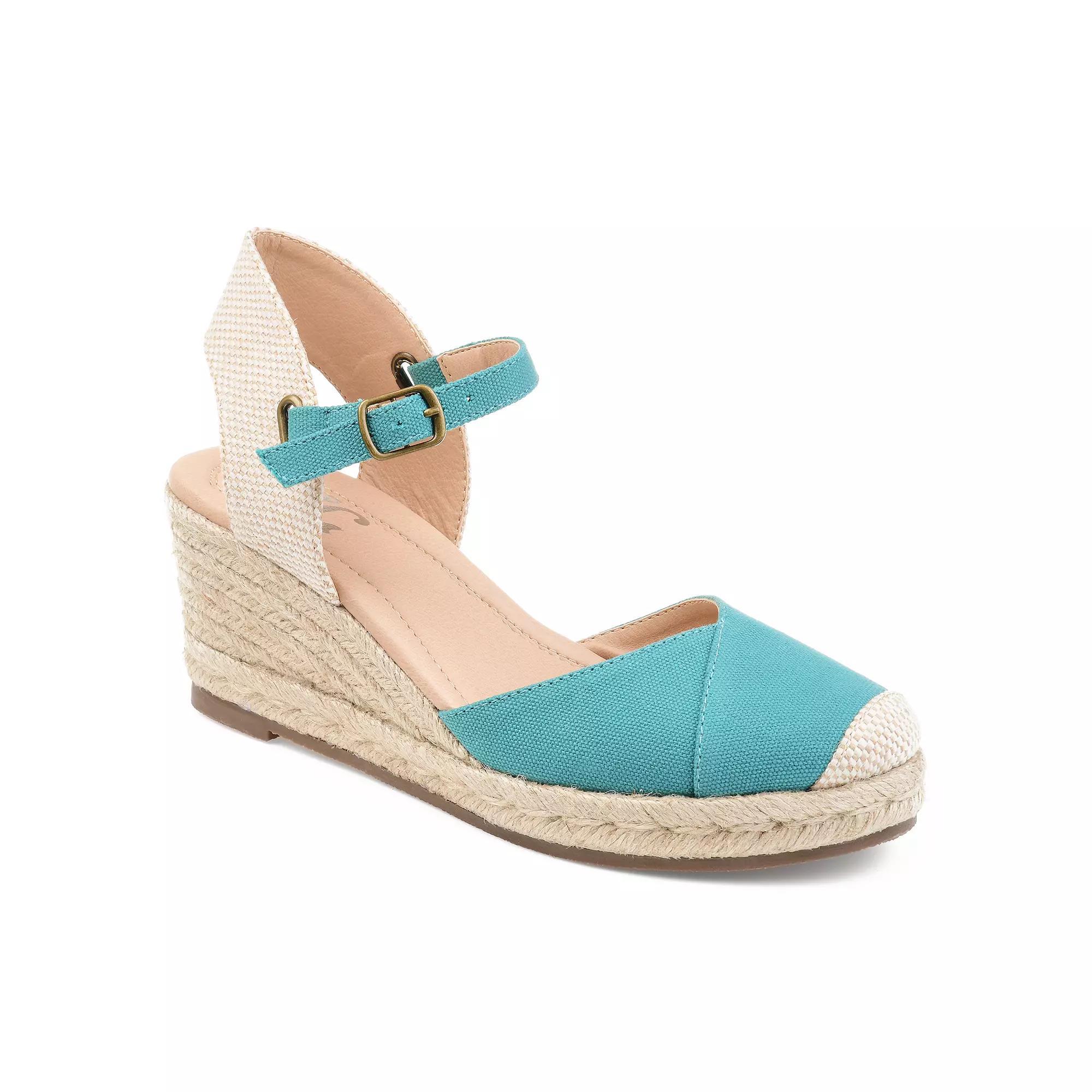 Journee Ashlyn Womens Wedges Blue Product Image