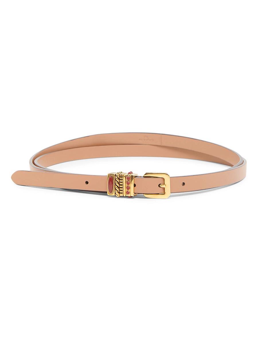 Womens Thin Leather Belt Product Image