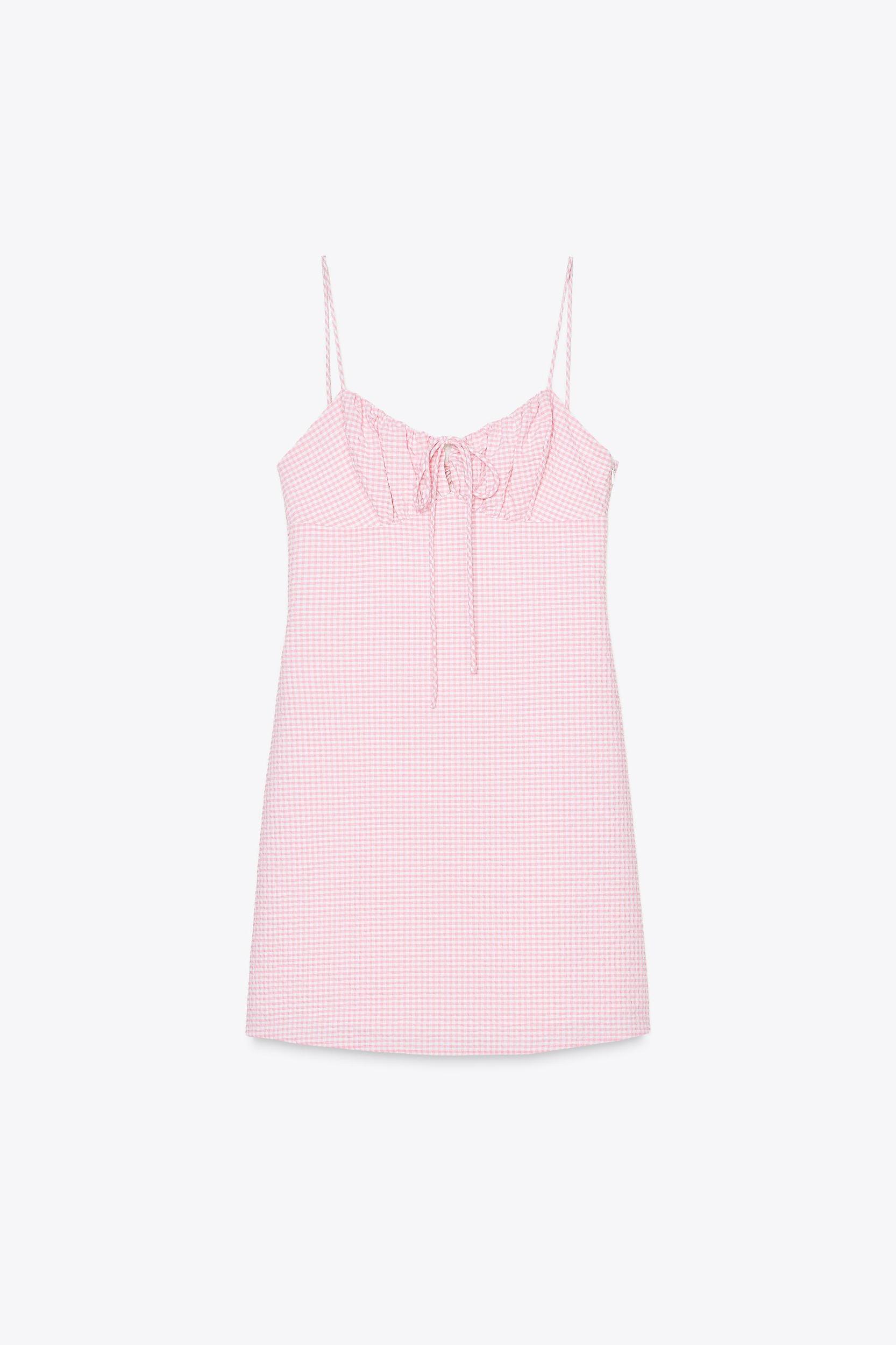 GINGHAM MINI DRESS Product Image