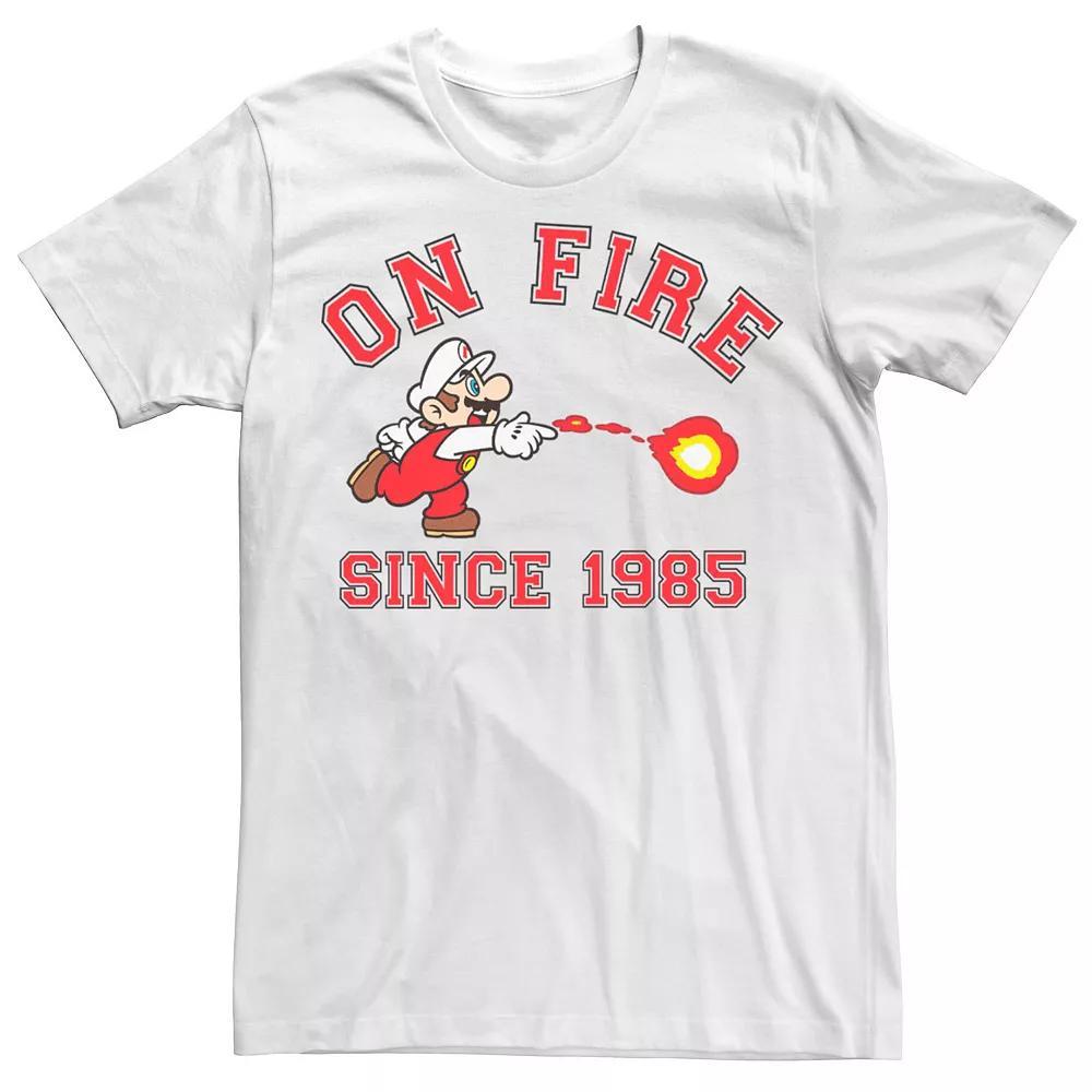 Men's Super Mario Fireball Shooter Tee, Size: XXL, White Product Image