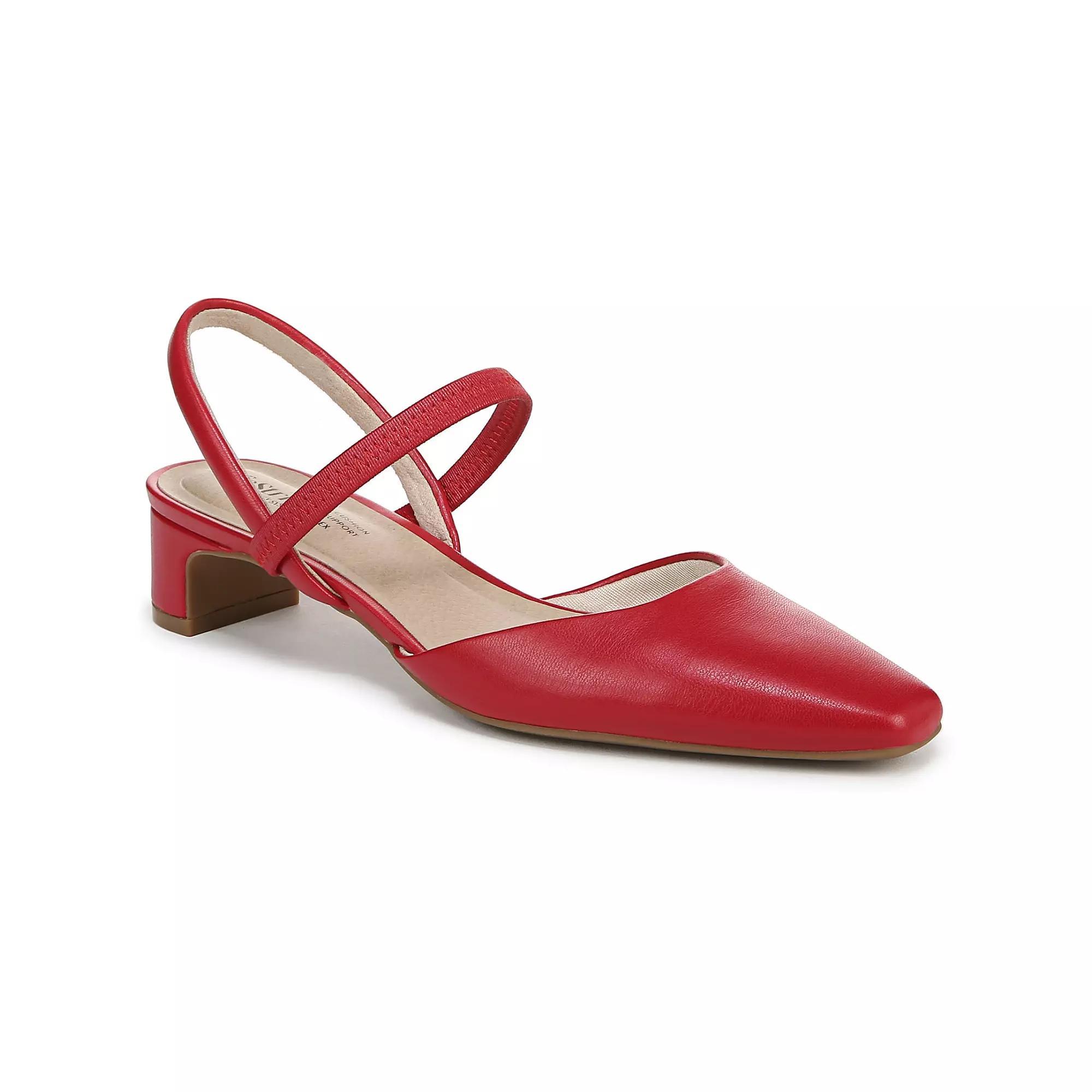 LifeStride Lainey Women's Slingback Pumps, Size: 8 Wide, Red Red Product Image