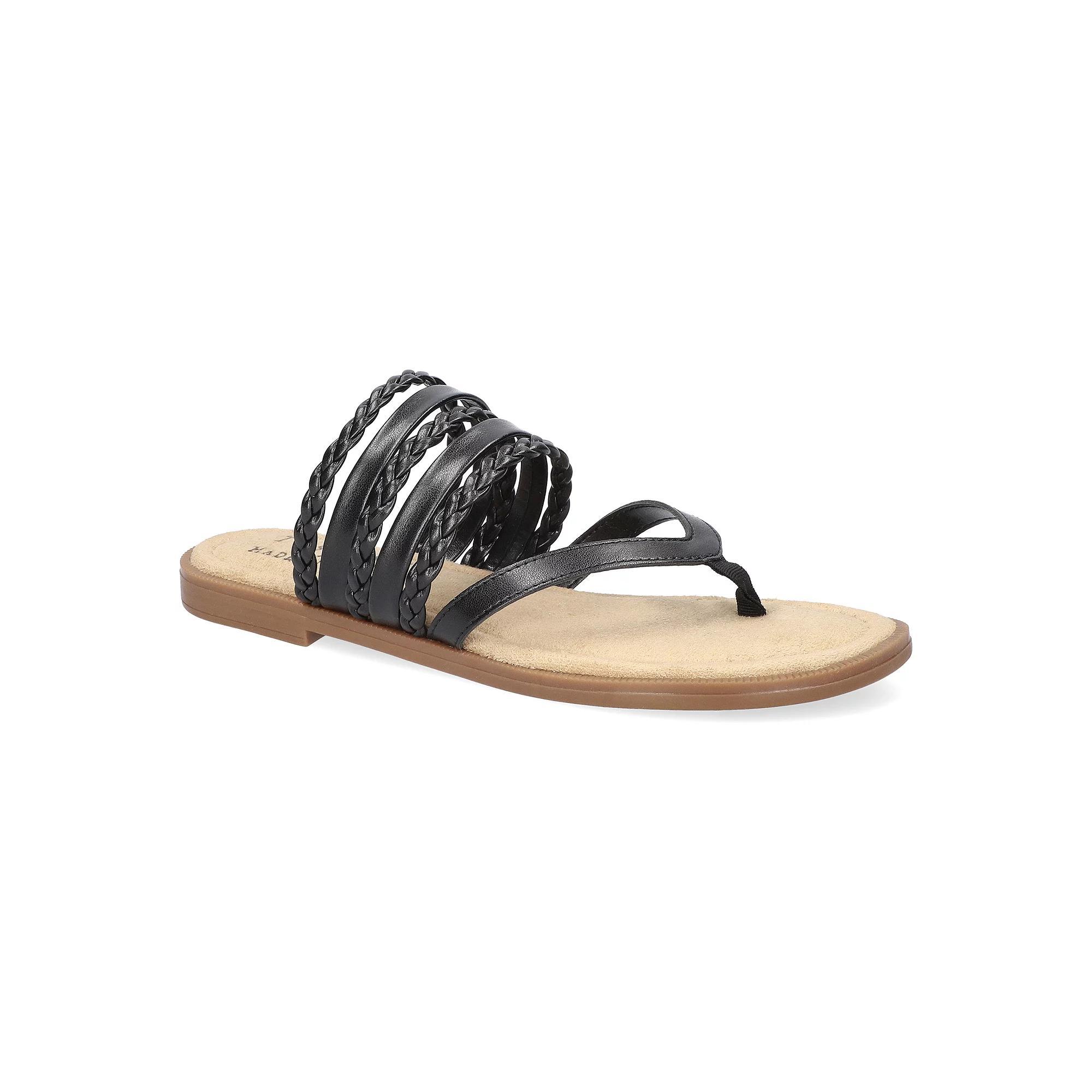 Easy Street Anji Tuscany Women's Thong Sandals, Size: 8 Wide, Black Product Image