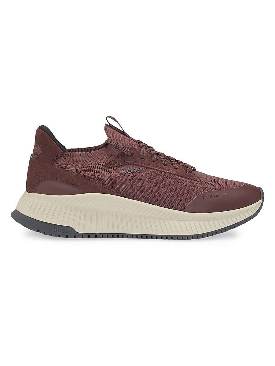 Mens TTNM EVO Trainer Sneakers with Knitted Uppers Product Image