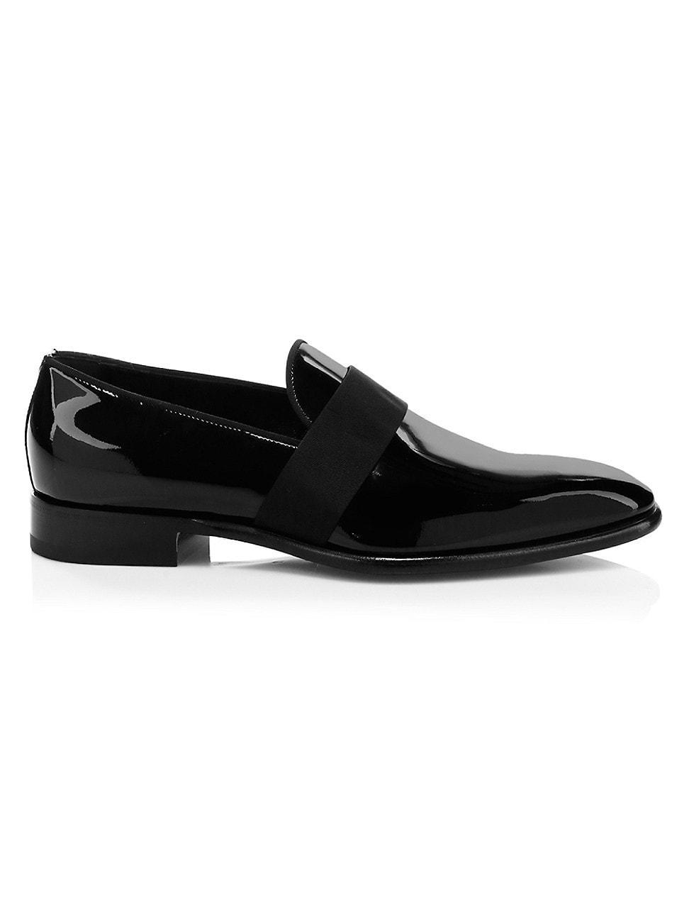 Santoni Mens Isomer-V3-01 Patent Slip On Formal Loafers Product Image