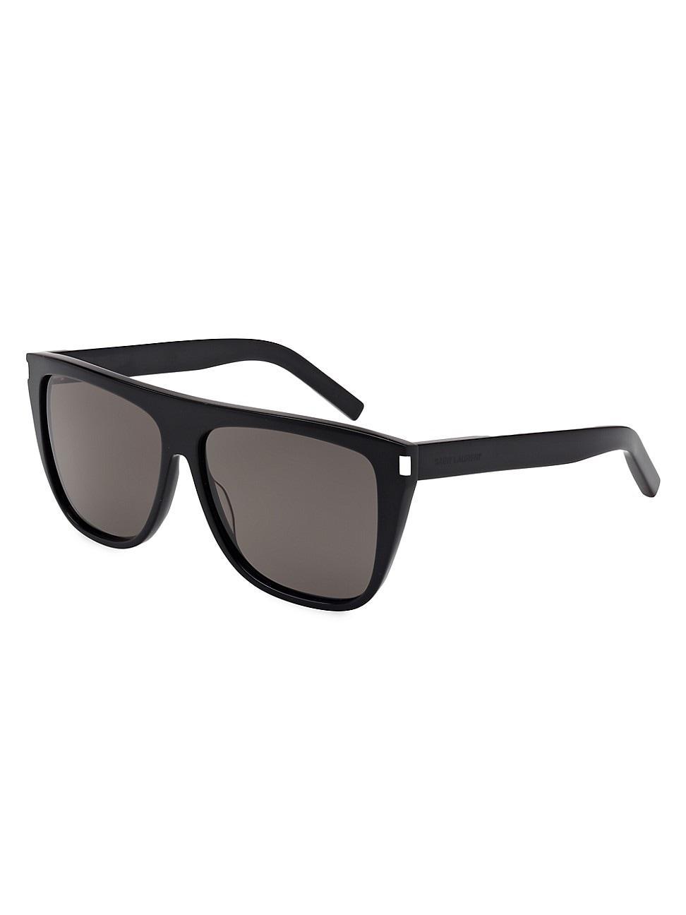 Saint Laurent Flat Top Square Sunglasses, 59mm Product Image