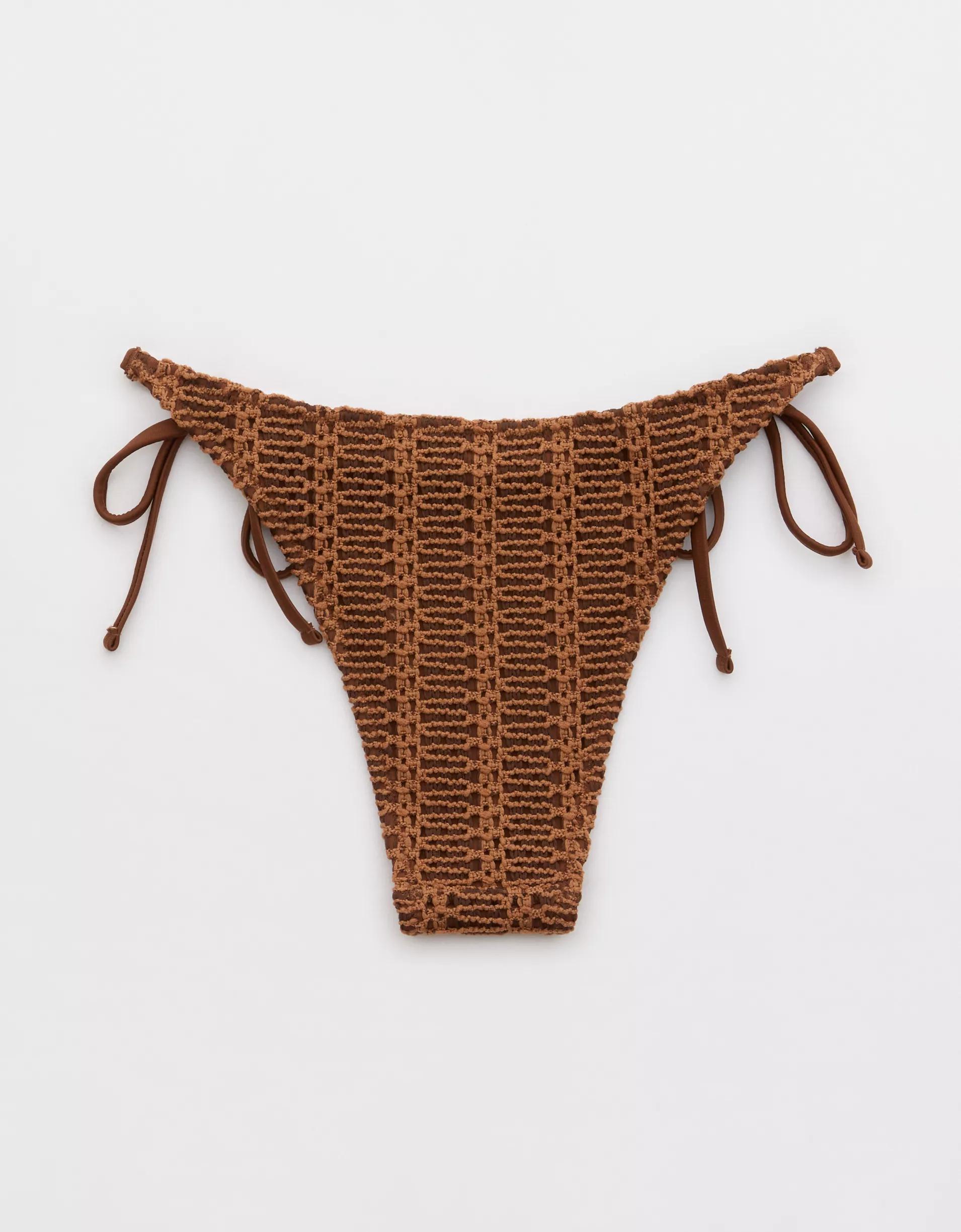 Aerie The Sunbun Cloudweave Crochet Bikini Bottom Product Image