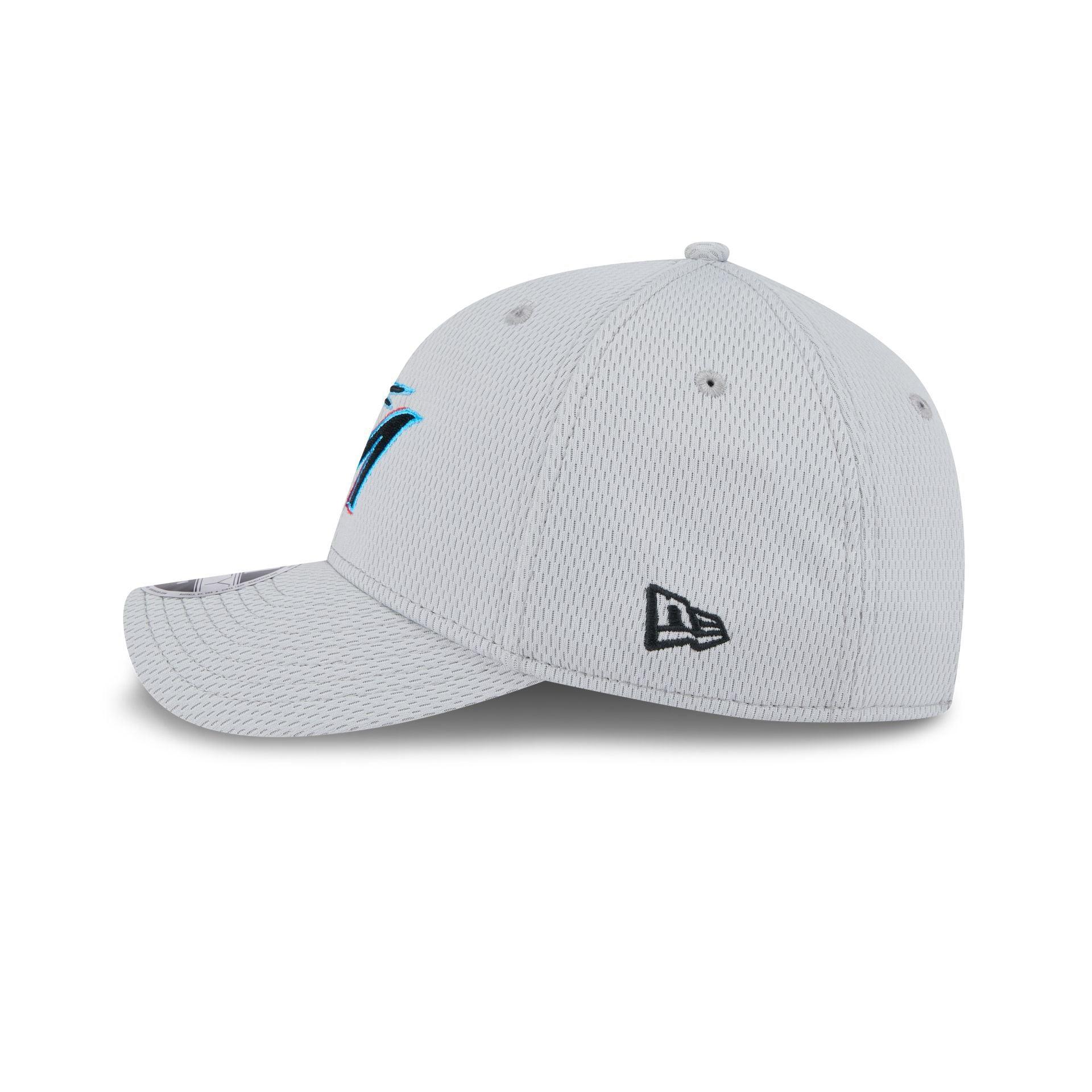 Miami Marlins 2025 Clubhouse Gray 9FORTY M-Crown Snapback Hat Male Product Image