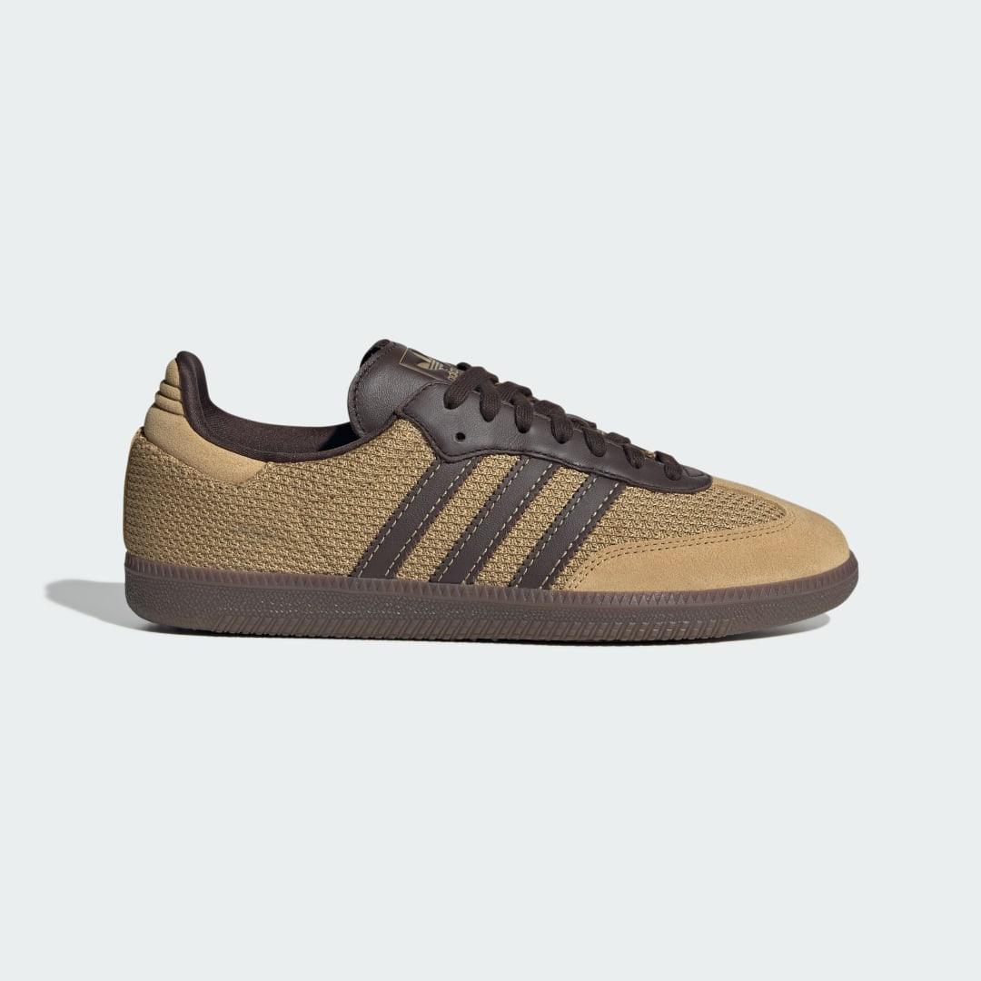 Mens adidas Samba OG Athletic Shoe - Wonder White / Shadow Red / Gum Product Image