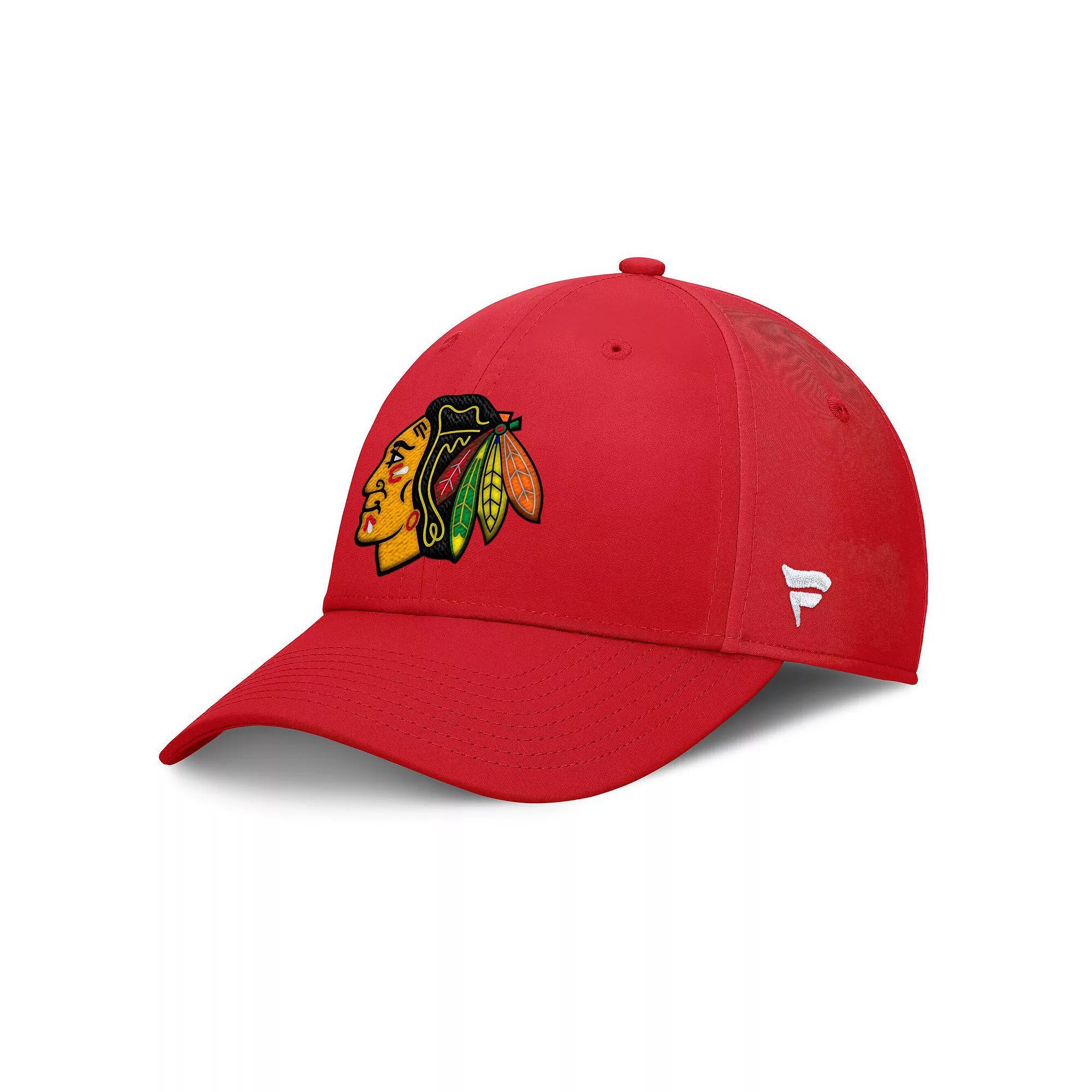 Men's Fanatics Red Chicago Blackhawks Core Elevated Speed Flex Hat, Size: Small/Medium Product Image