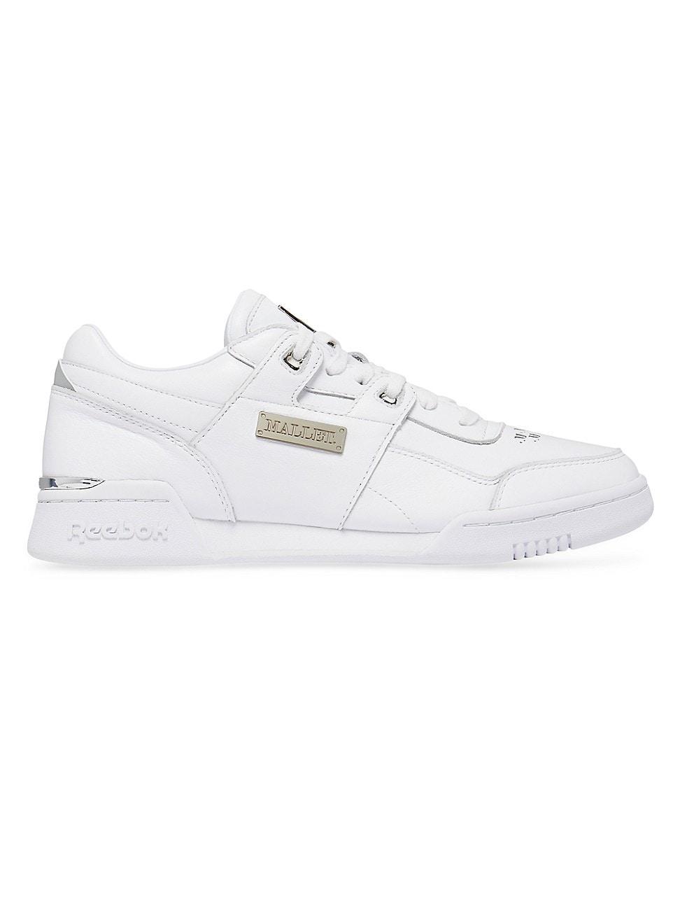 Men's Nylon and Leather Runner Sneakers Product Image