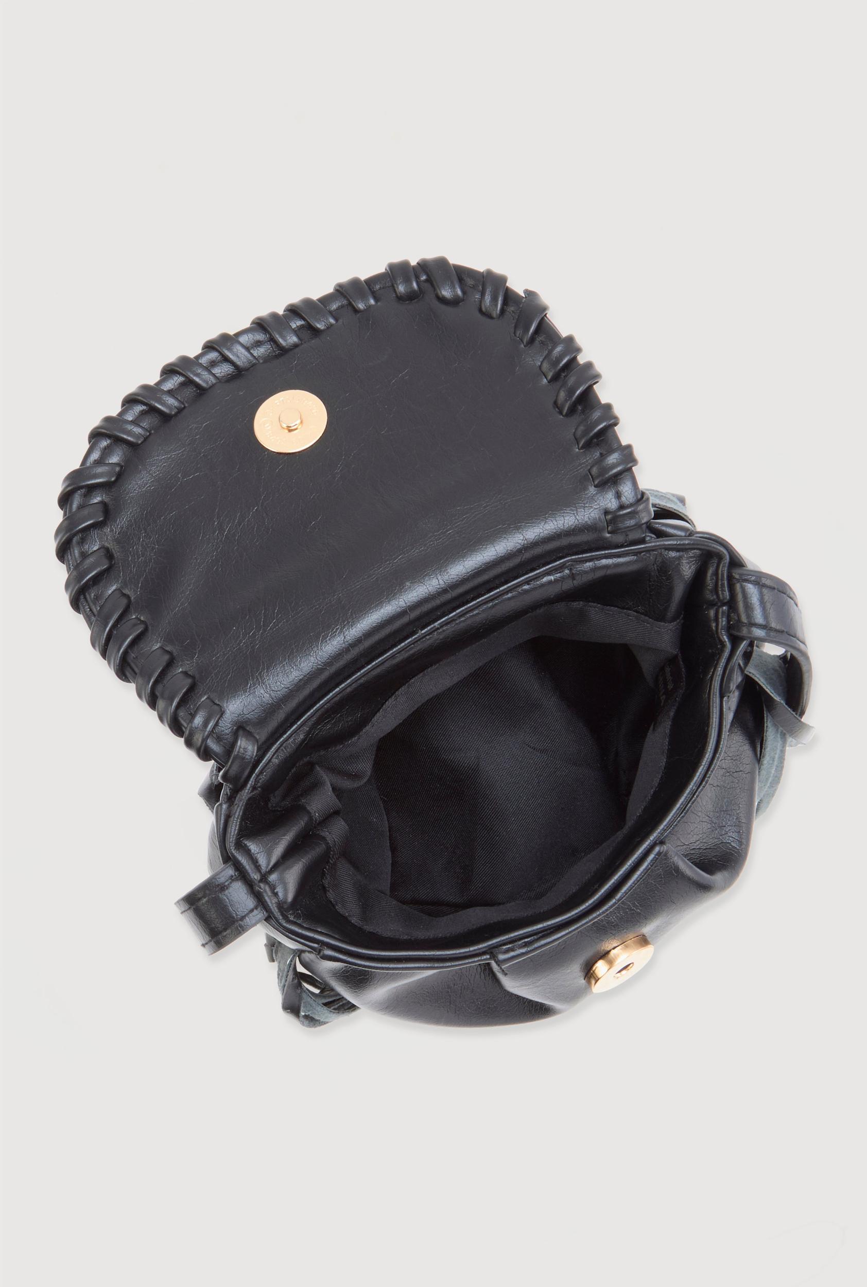Decorative Stitch Flap Fringe Crossbody Bag Female Product Image