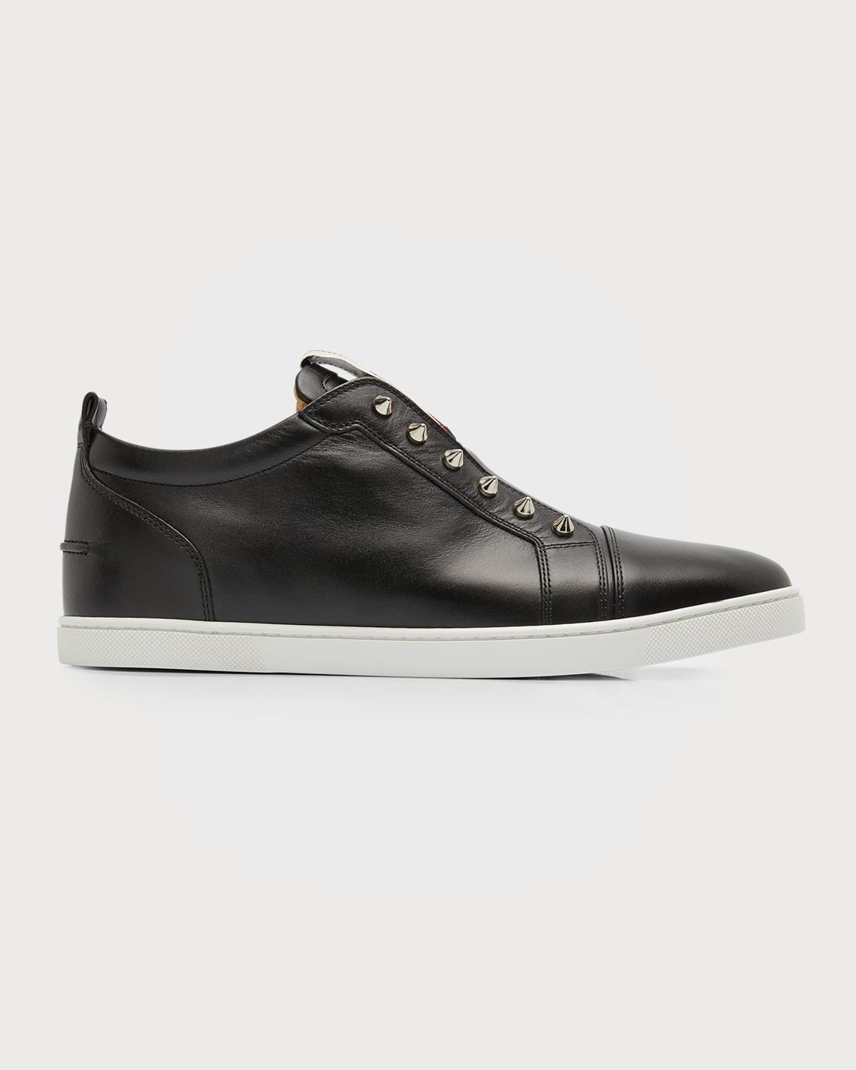 Mens F. A.V. Fique A Vontade Spiked Leather Slip-On Sneakers Product Image