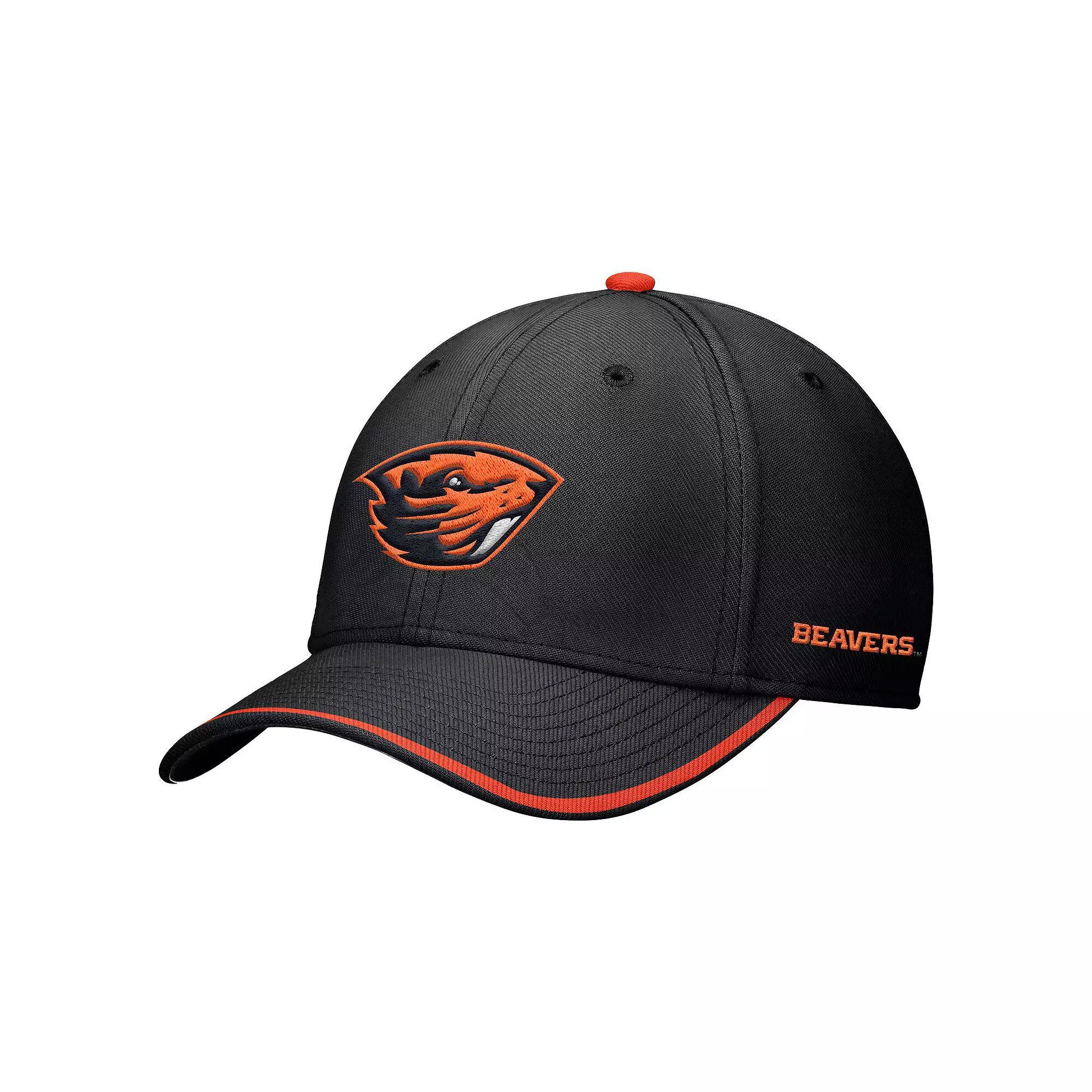 Men's Nike Black Oregon State Beavers Rise Performance Flex Hat, Size: Medium/Large Product Image