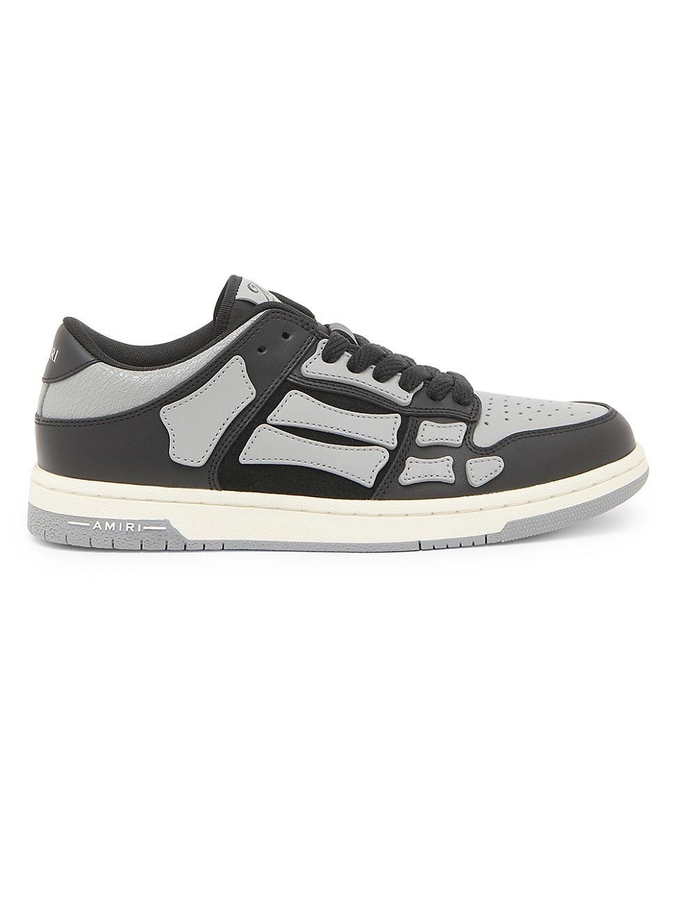 Mens Skel Low-Top Two-Tone Leather Sneakers Product Image