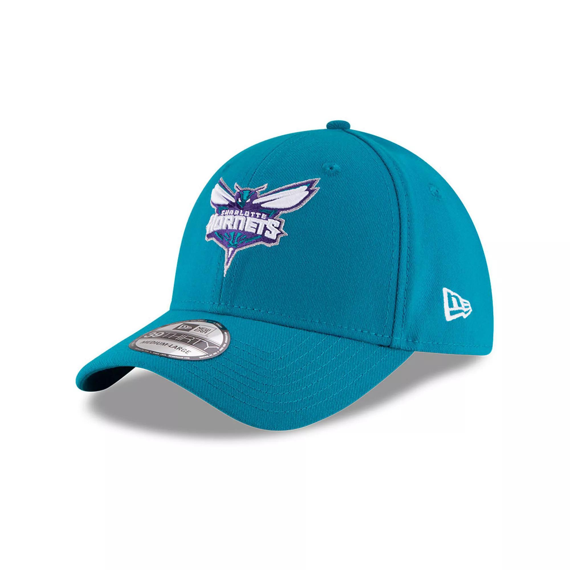 Men's New Era Teal Charlotte Hornets Team Classic 39THIRTY Flex Hat, Size: Large/XL, Chr Blue Product Image