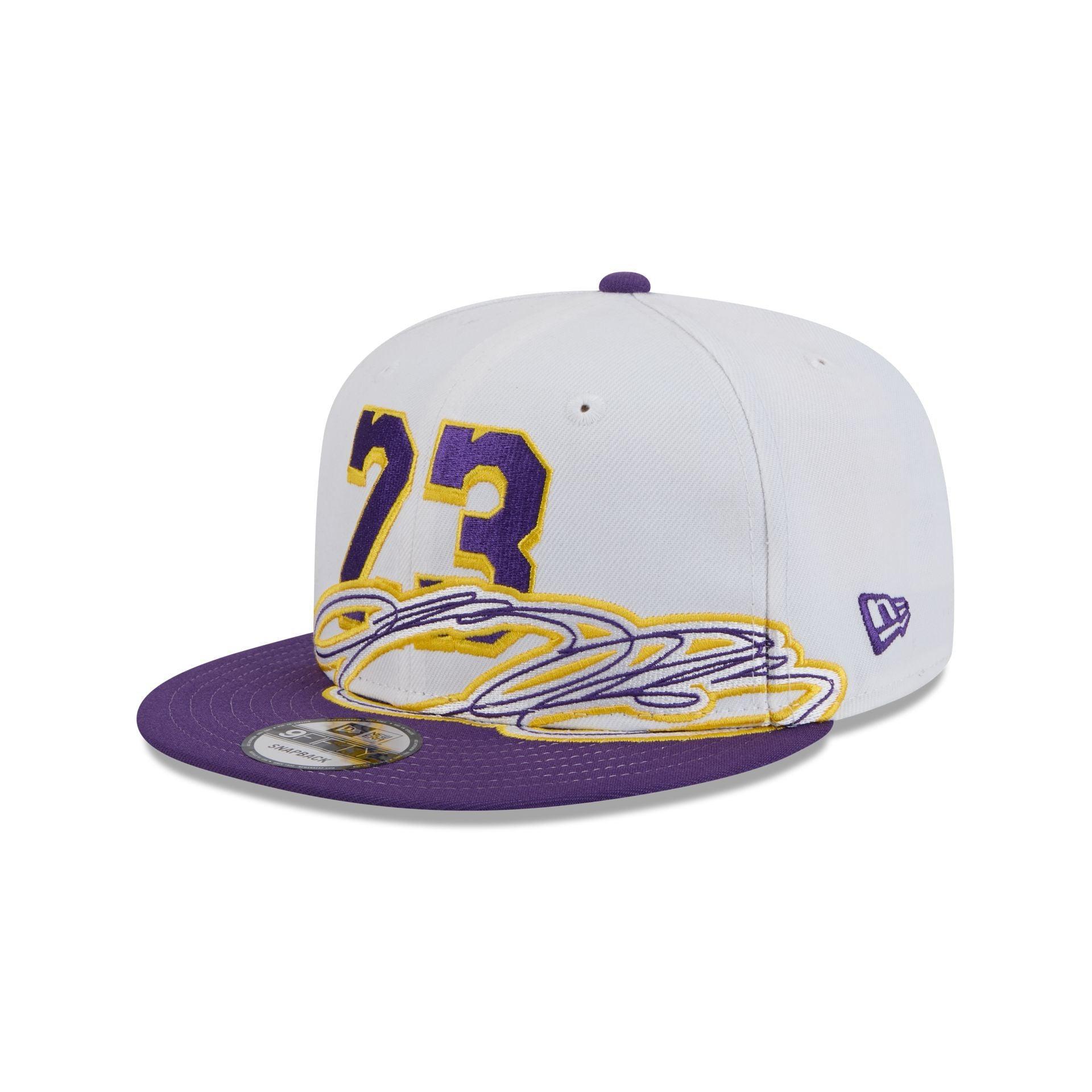 Los Angeles Lakers Lebron James Signature 9FIFTY Snapback Hat Male Product Image