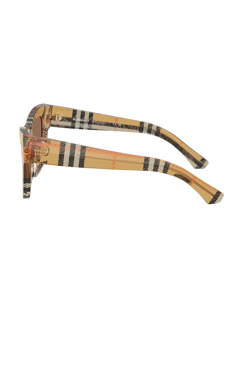 Check Square Sunglasses Burberry Product Image