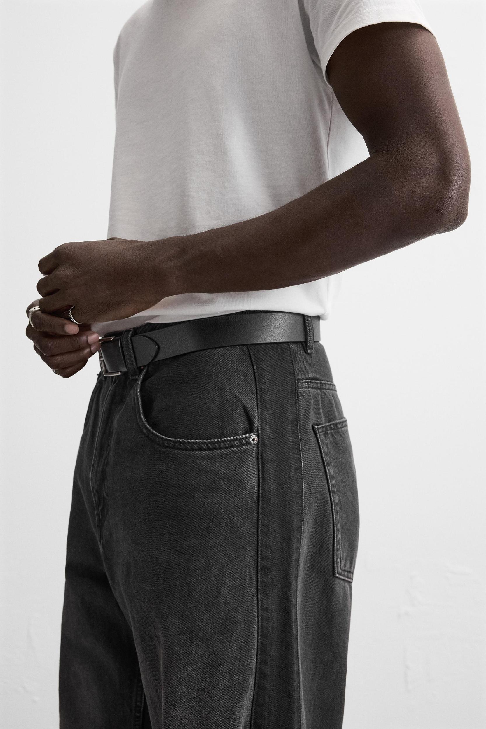BAGGY FIT STRIPE JEANS Product Image