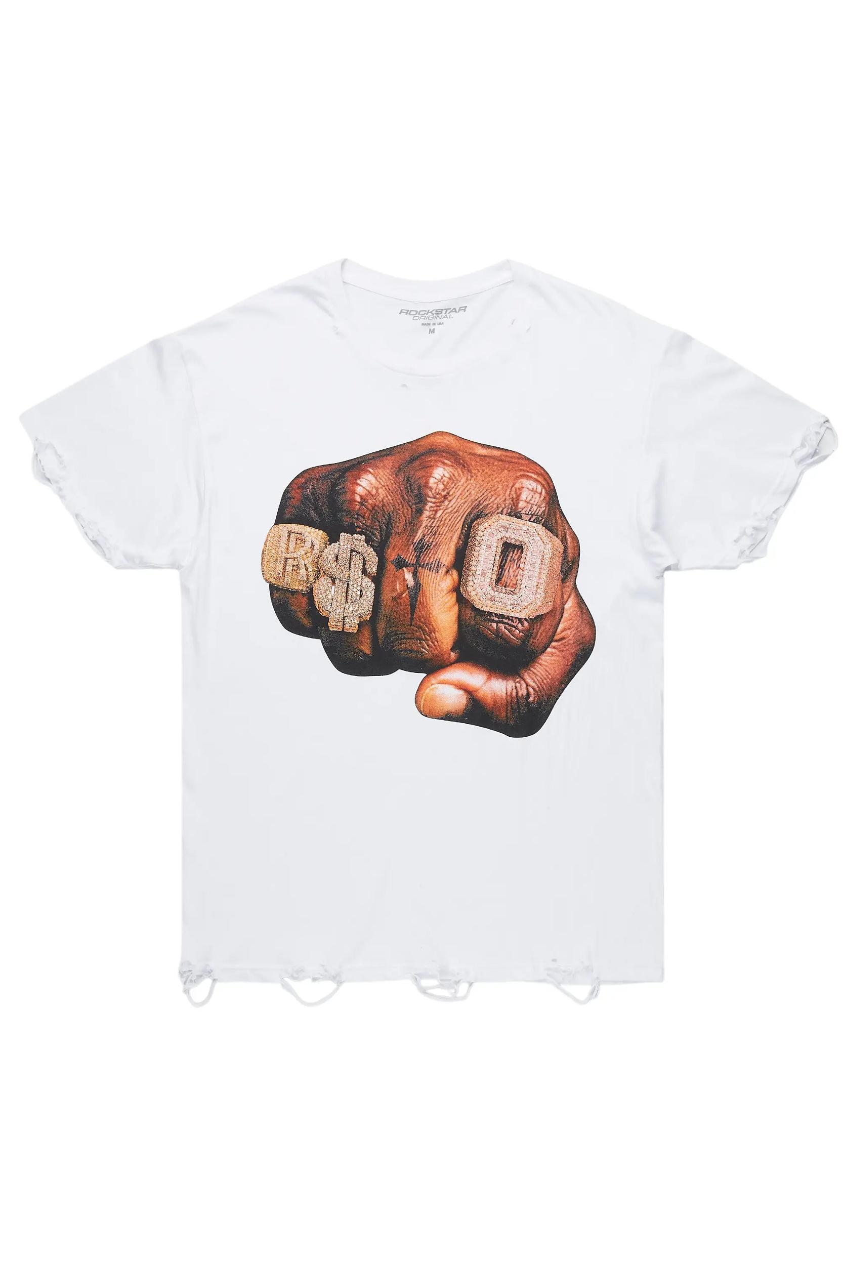 Aleeana White Oversized T-Shirt Female Product Image