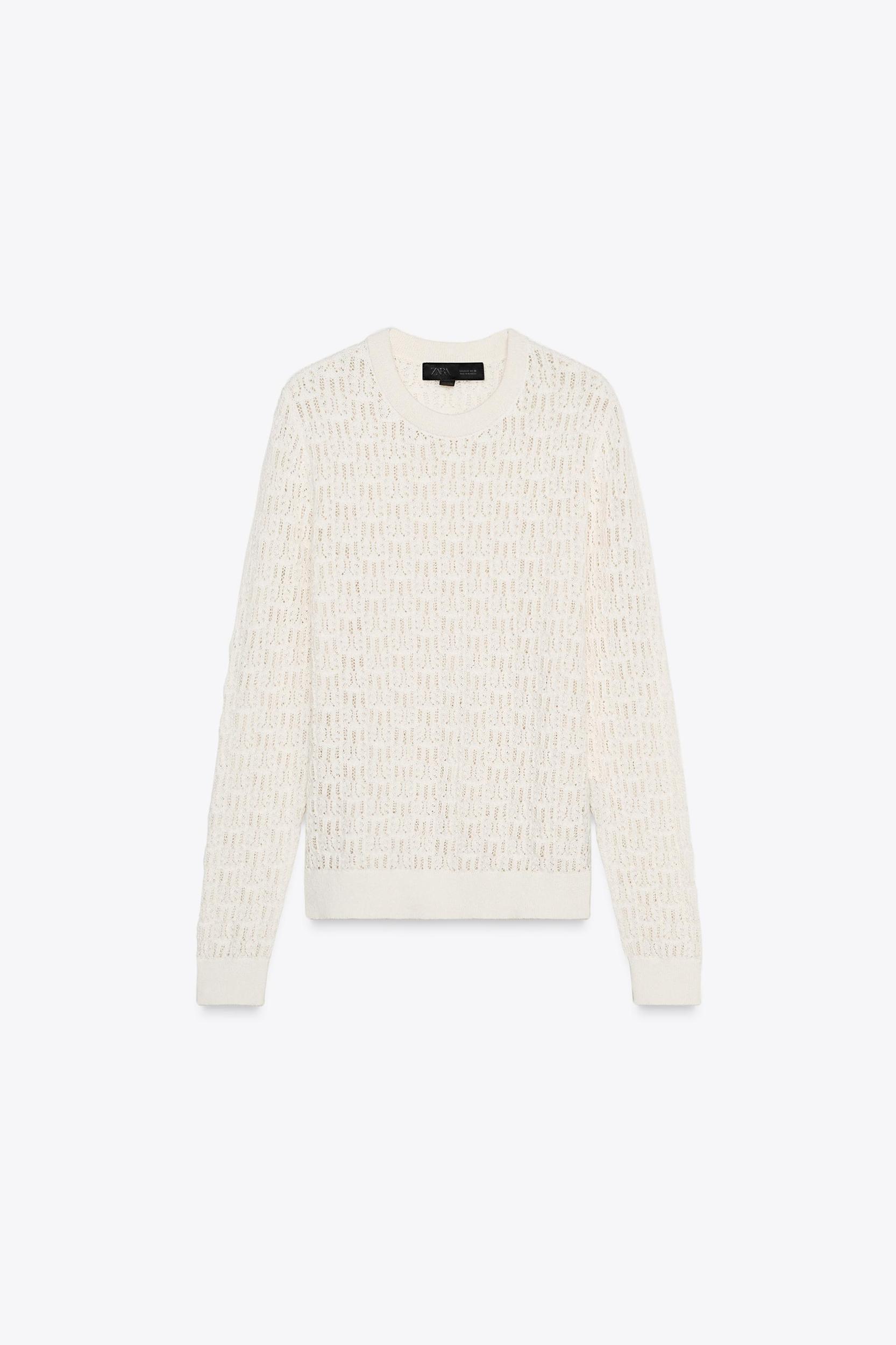 POINTELLE KNIT SWEATER Product Image