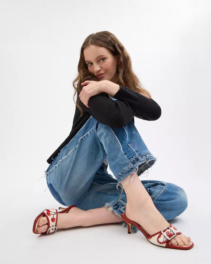Margot Sandal With Cherry Print Product Image
