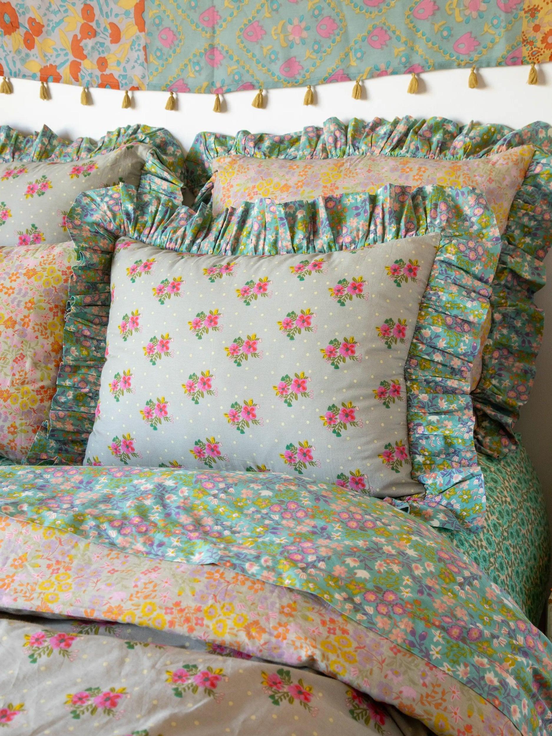 So Soft Cotton Reversible Shams, Set of 2 - Nora Product Image