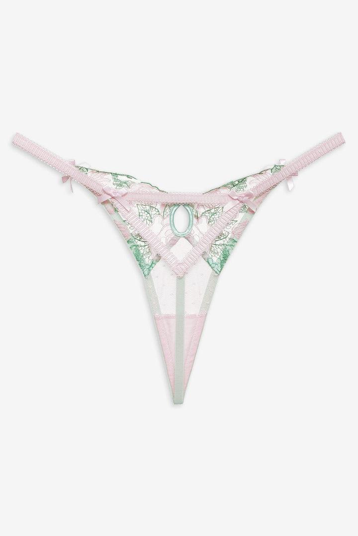Love Story Thong Panty — Green Product Image
