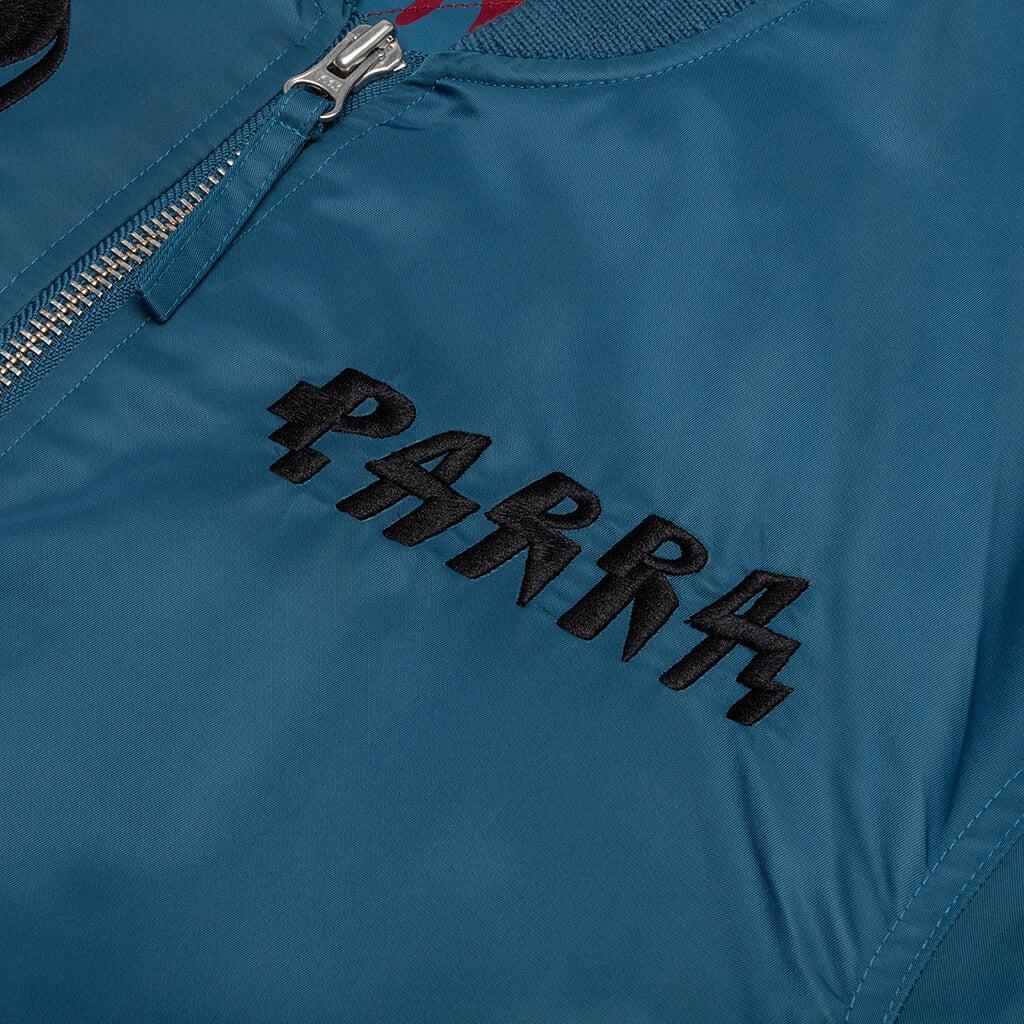 Stacked Pets Varsity Jacket - Teal Male Product Image