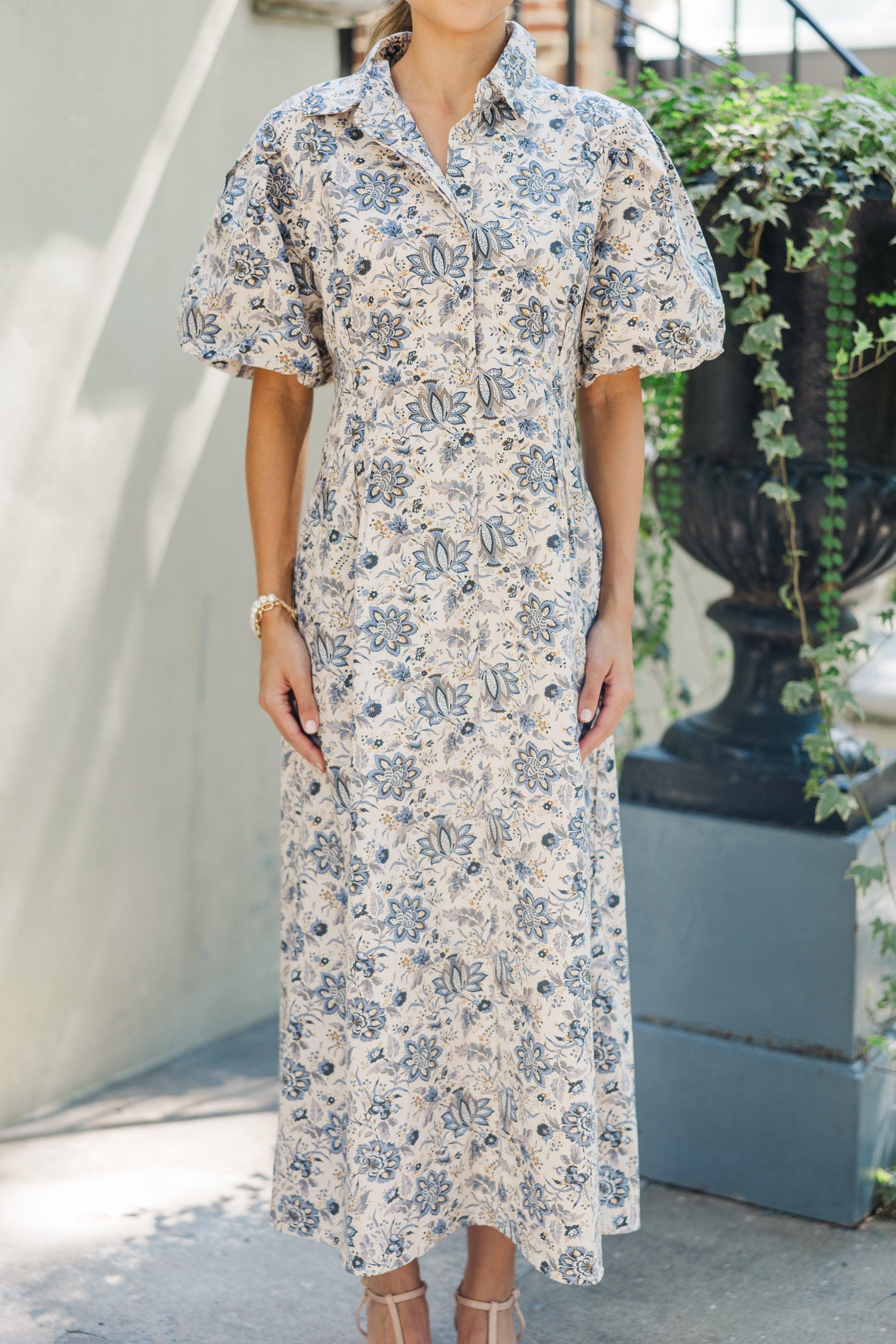 Quality Time Cream Paisley Midi Dress Female Product Image