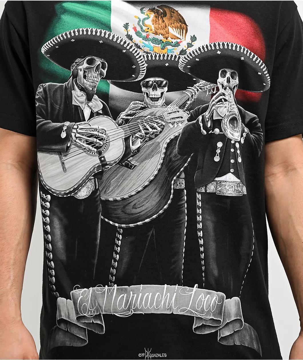 DGA El Mariachi Loco Black T-Shirt Product Image