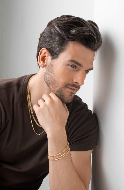 Bony Levy Men's 14k Gold Rolo Chain Bracelet in 14K Yellow Gold at Nordstrom, Size 8 Product Image