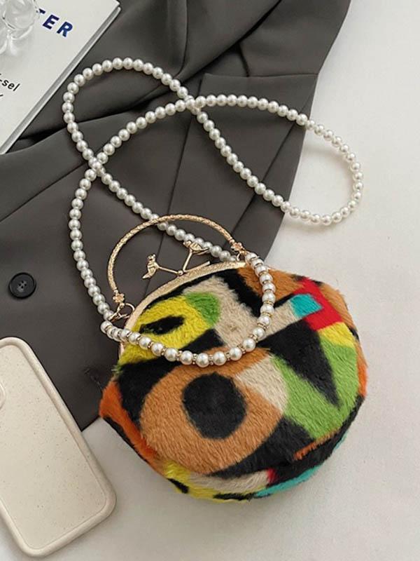 Contrast Color Zipper Crossbody Bags Handbags Product Image