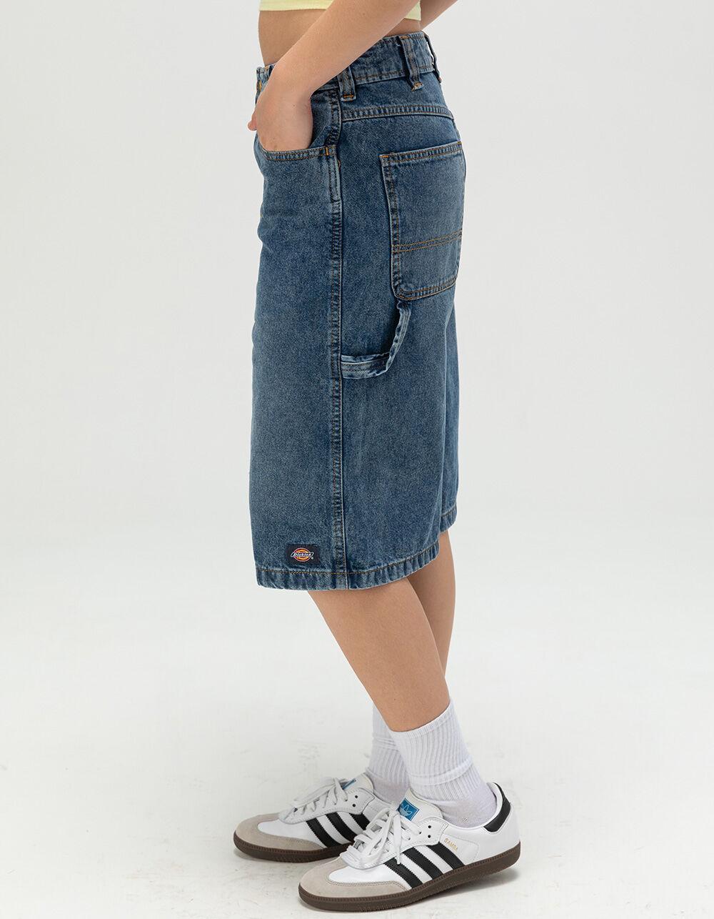 DICKIES Womens Carpenter Jorts - RINSE Product Image