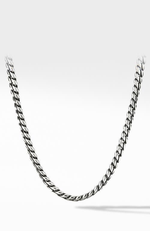 David Yurman Mens Curb Chain Necklace in Sterling Silver, 8mm Product Image