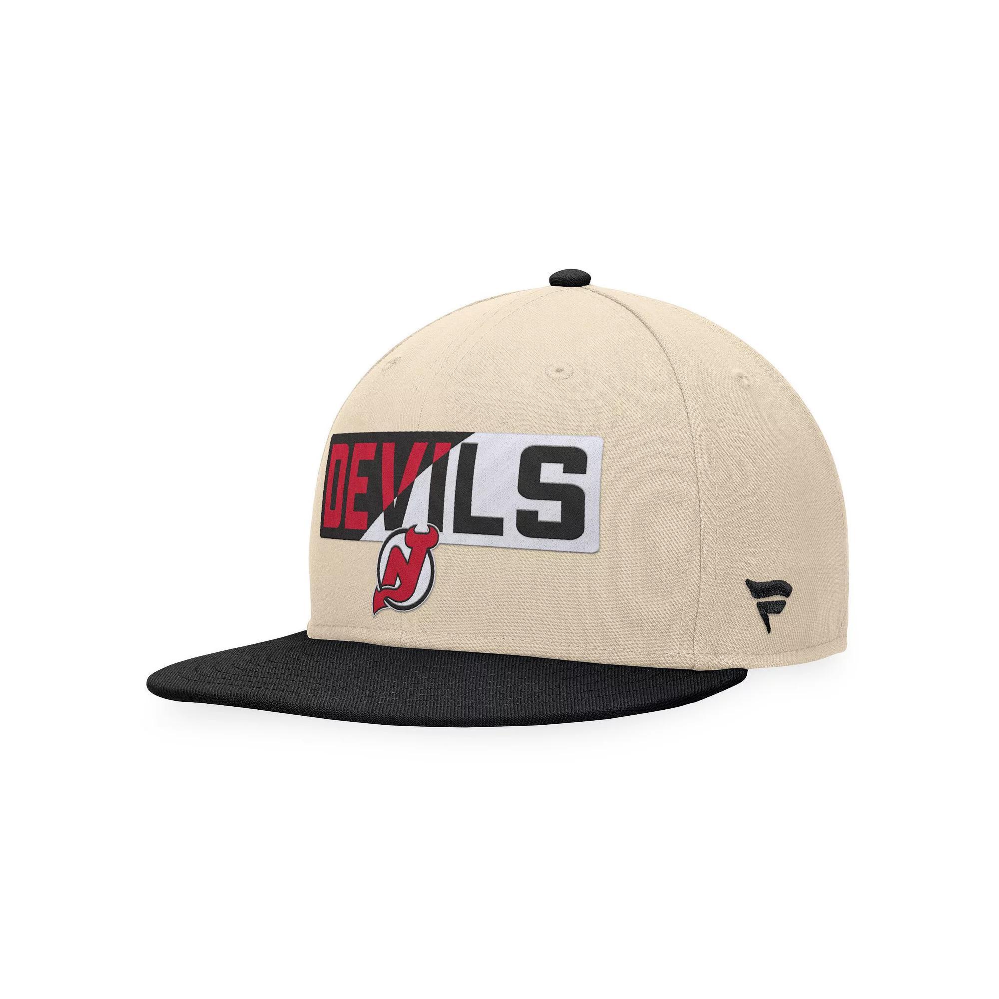 Men's Fanatics Branded Cream/Navy St. Louis Blues Goalaso Snapback Hat, Beige Product Image
